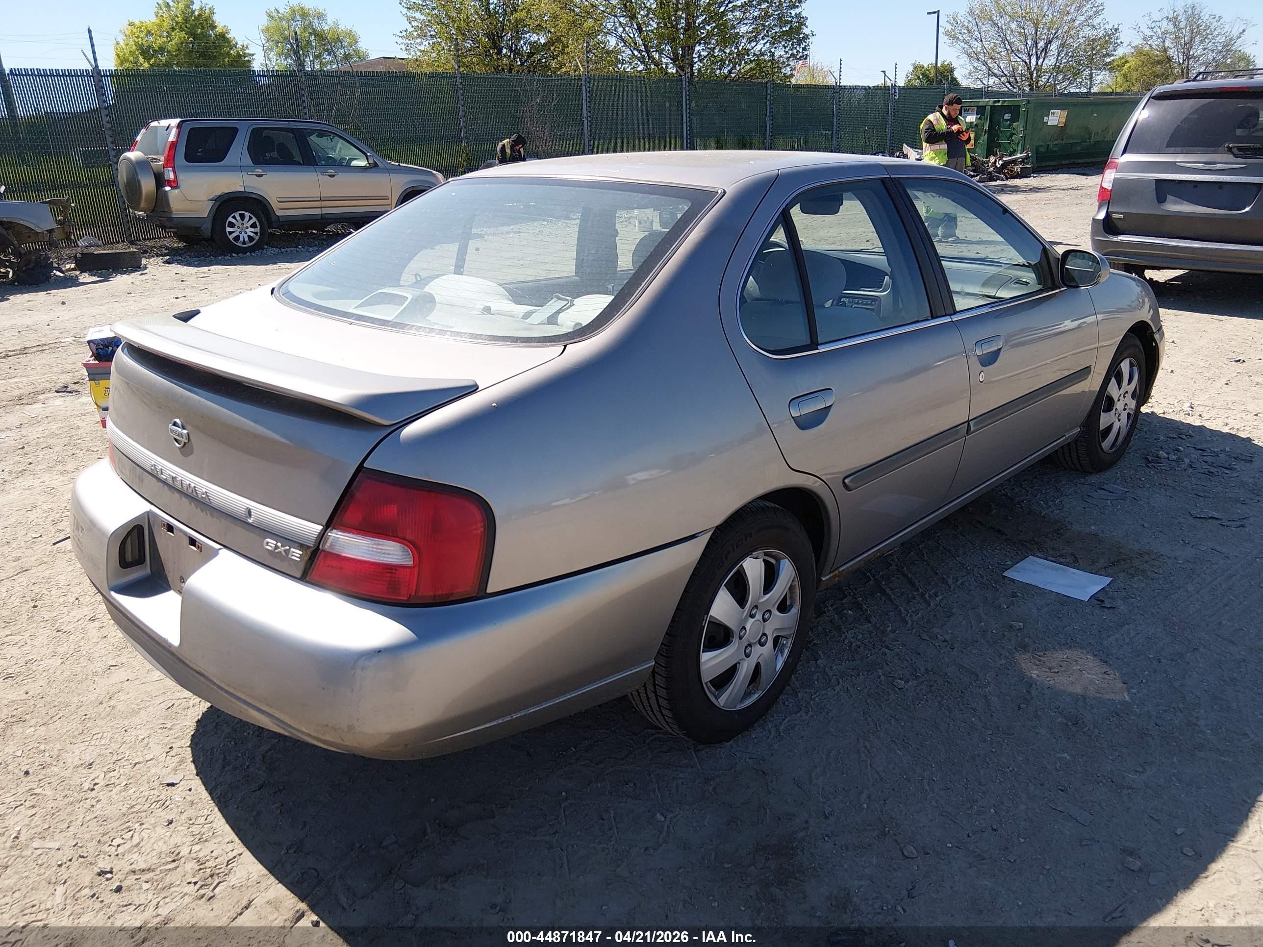 2000 Nissan Altima Gle/gxe/se/xe Gray vin: 1N4DL01D5YC200298