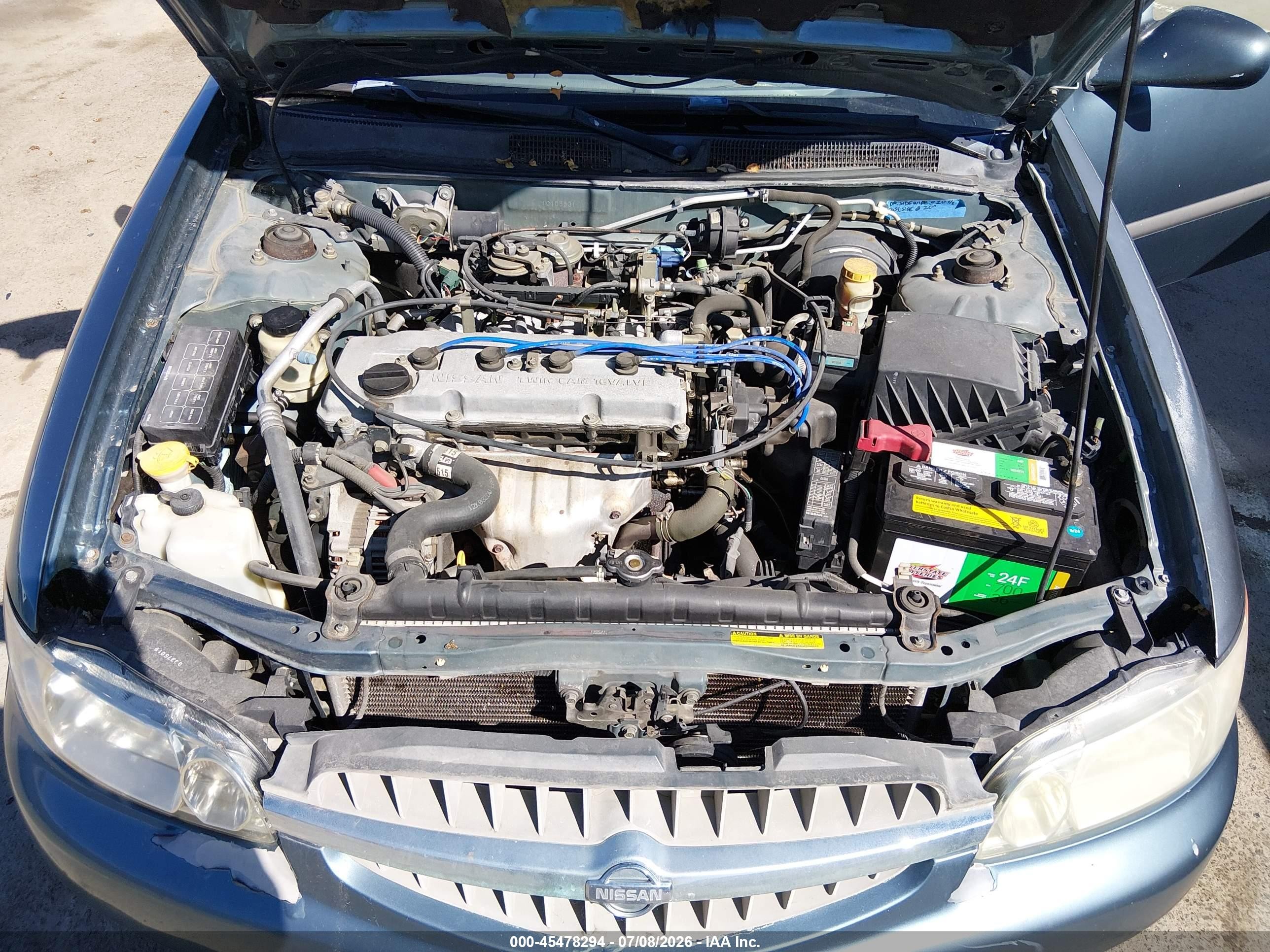 2001 Nissan Altima Gxe Turquoise vin: 1N4DL01D61C105531