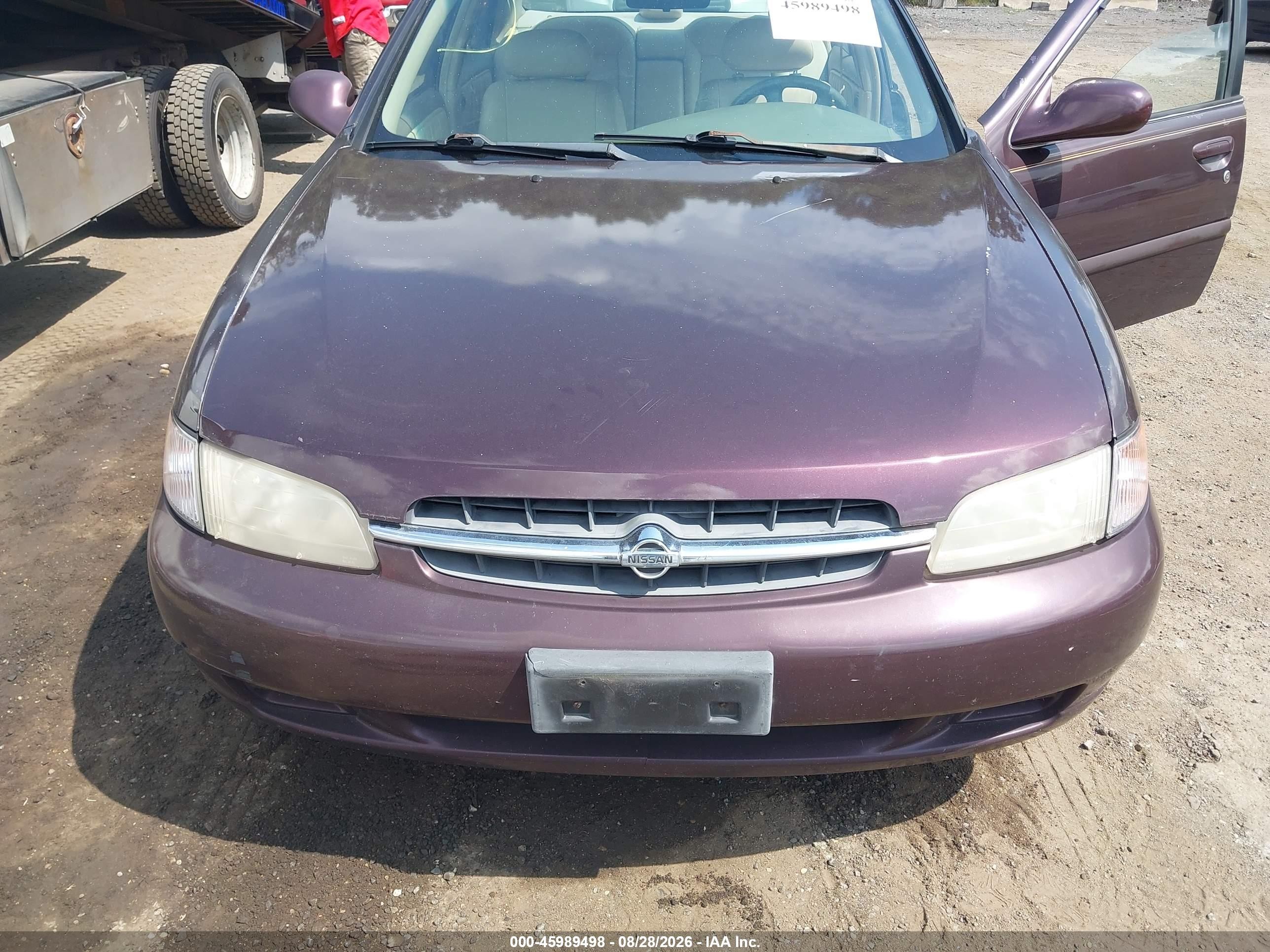 1999 Nissan Altima Gle/gxe/se/se-l/xe Purple vin: 1N4DL01D6XC174695