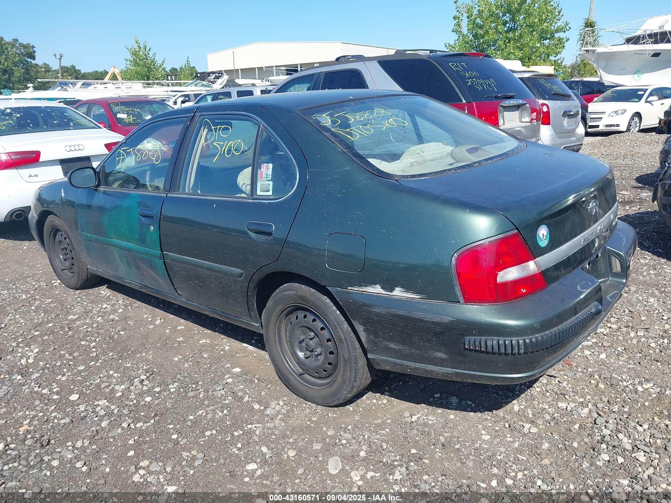 2000 Nissan Altima Gle/gxe/se/xe Green vin: 1N4DL01D6YC228045