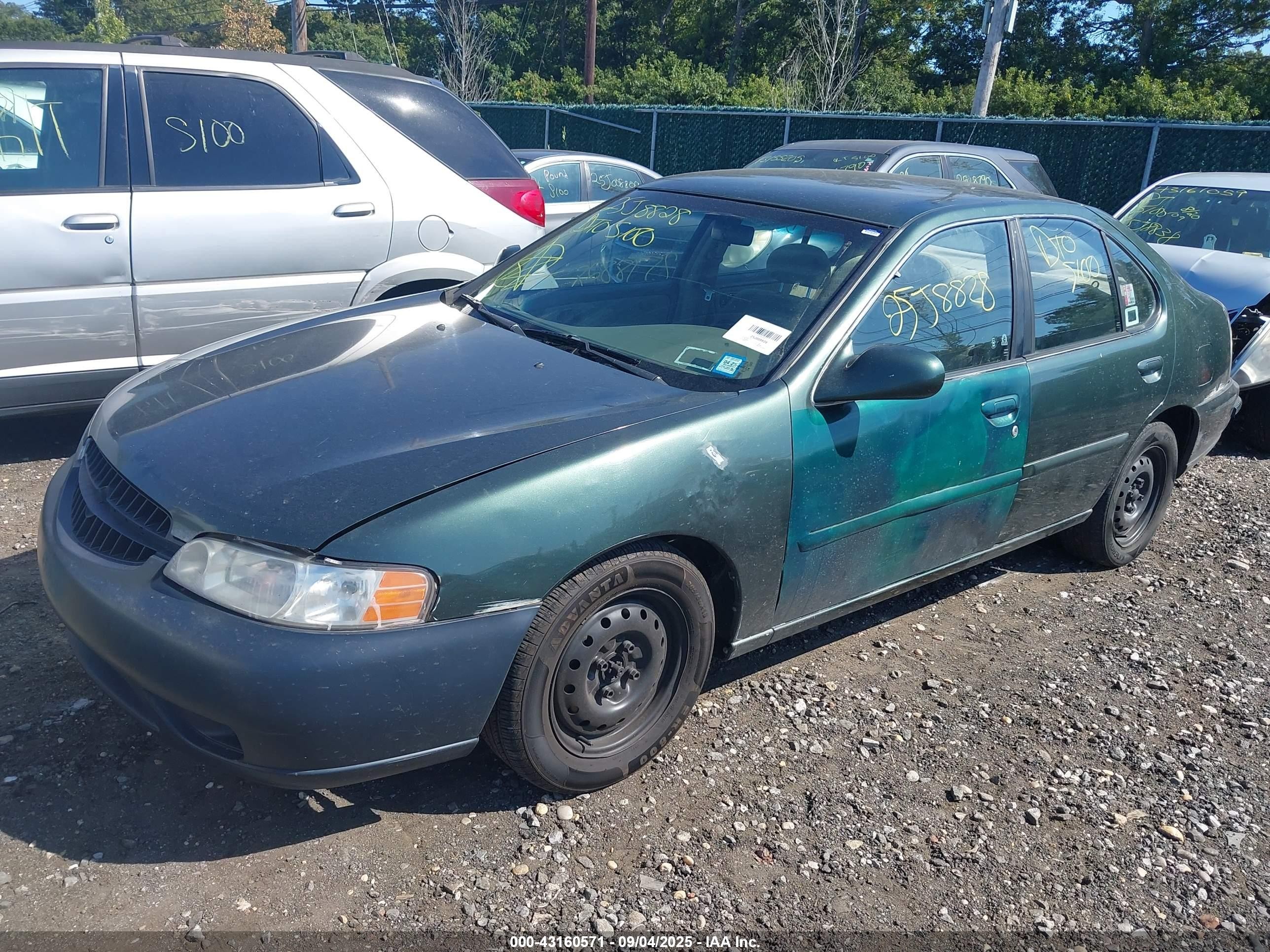 2000 Nissan Altima Gle/gxe/se/xe Green vin: 1N4DL01D6YC228045