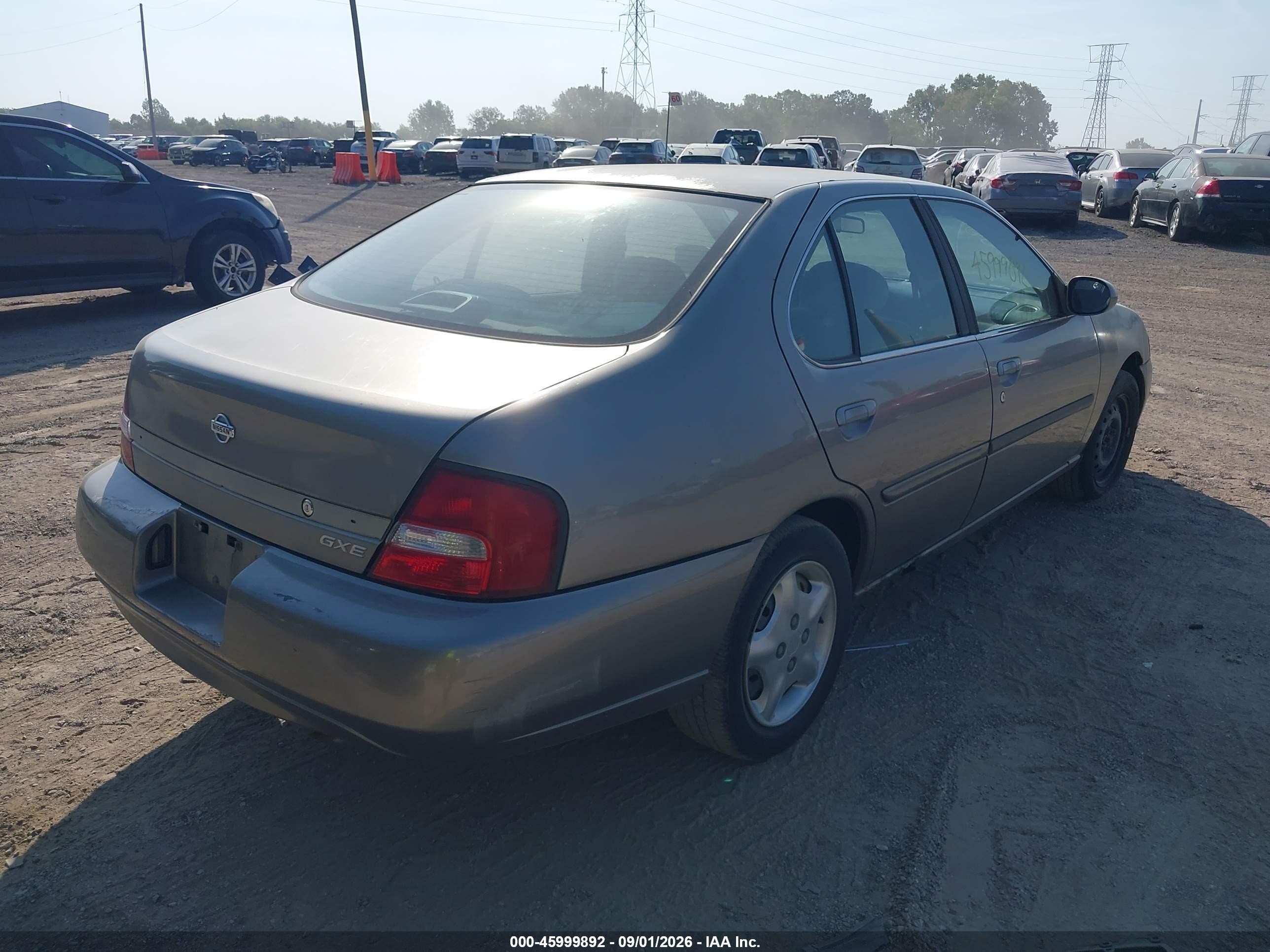 2000 Nissan Altima Gle/gxe/se/xe Серый vin: 1N4DL01D7YC230581