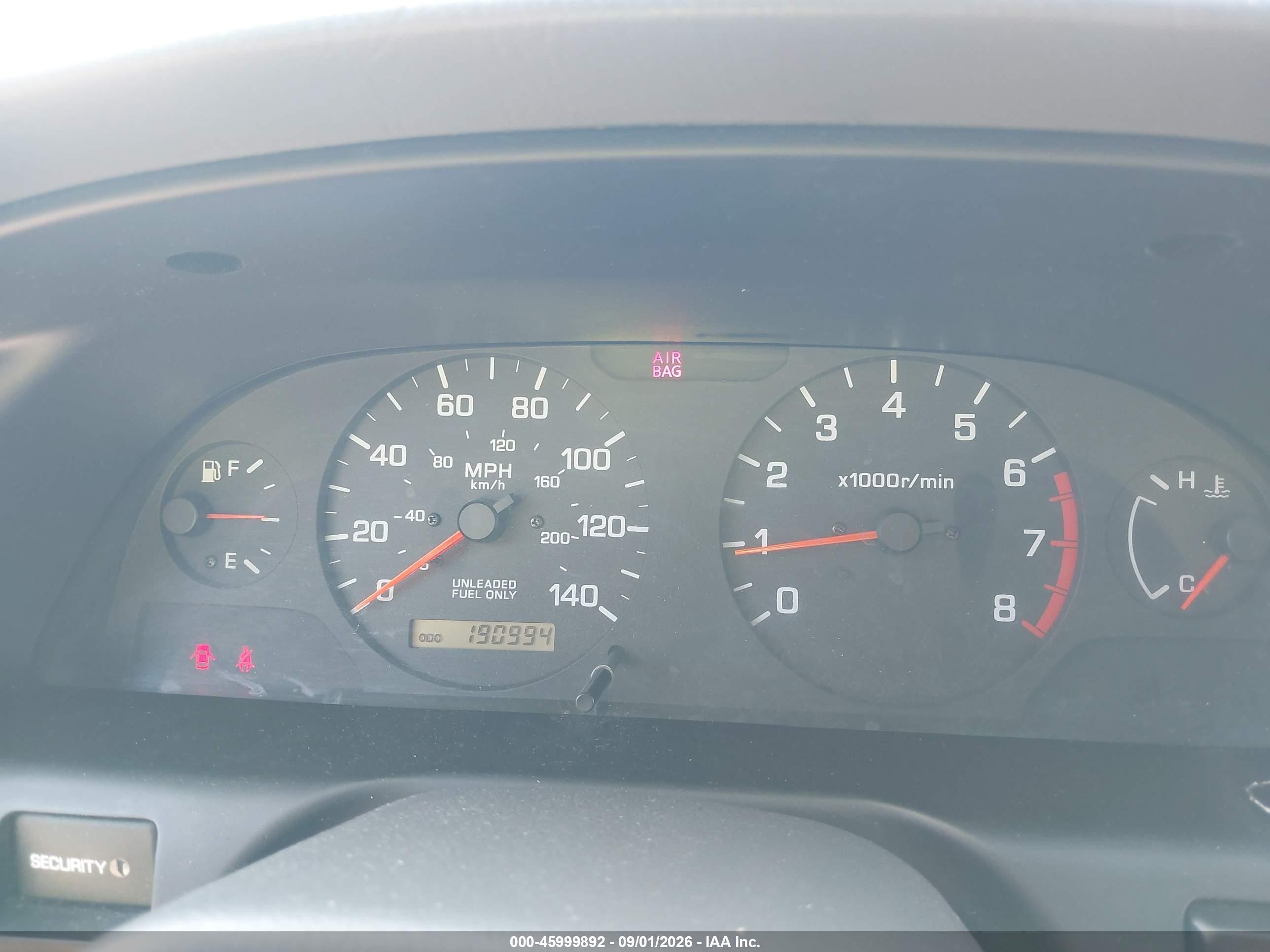 2000 Nissan Altima Gle/gxe/se/xe Серый vin: 1N4DL01D7YC230581