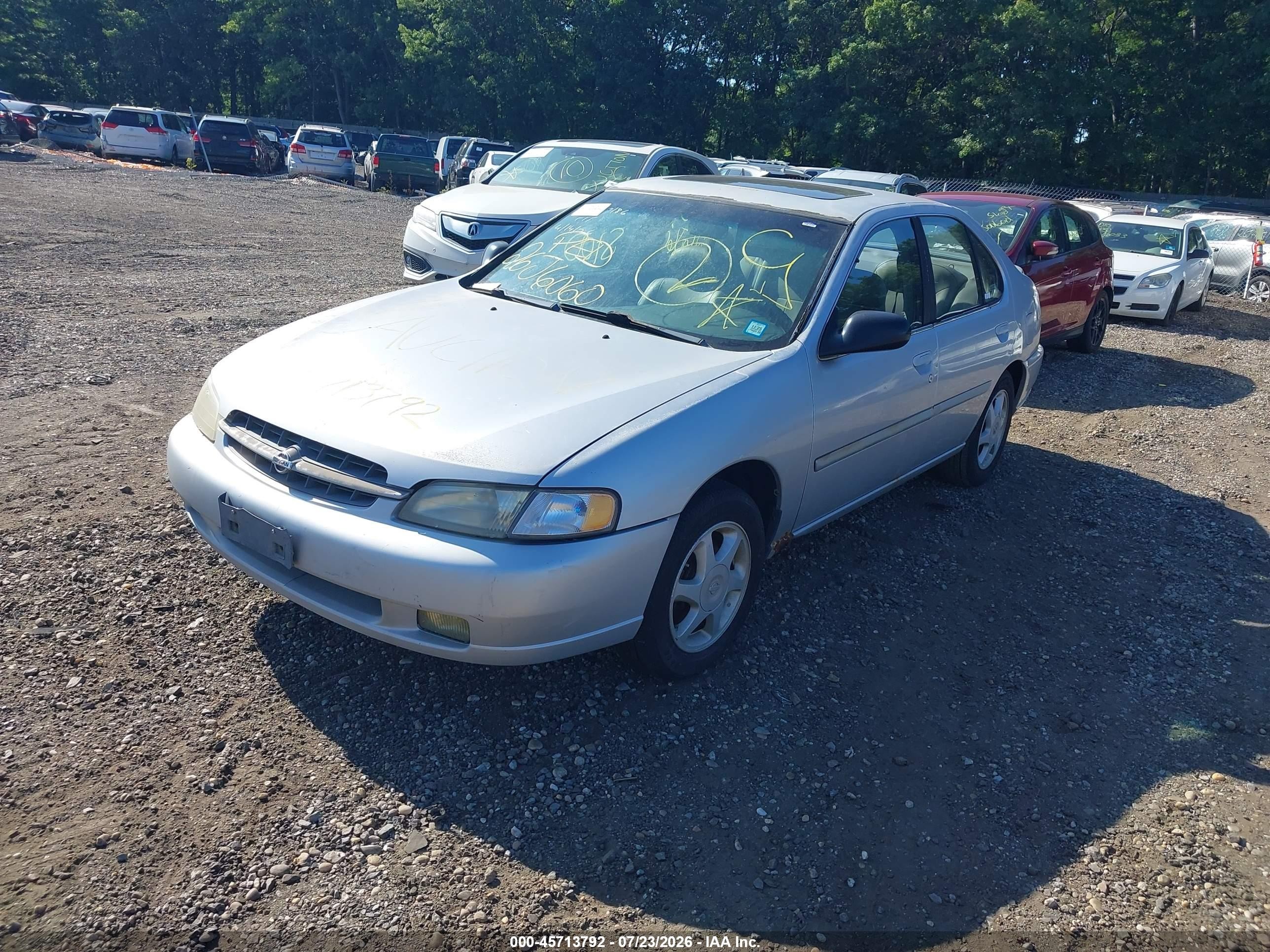 1998 Nissan Altima Gle/gxe/se/xe Silver vin: 1N4DL01D8WC240081