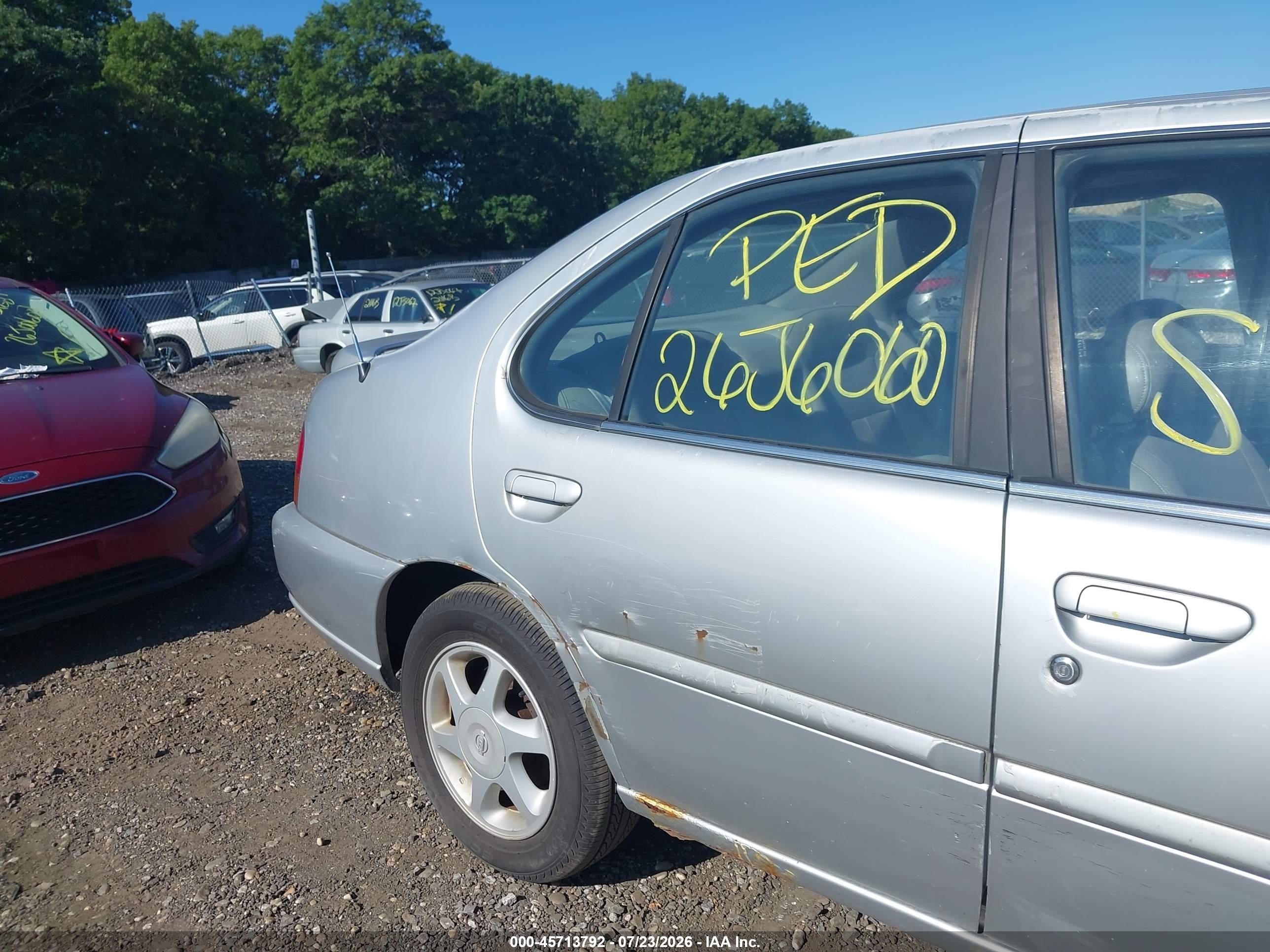 1998 Nissan Altima Gle/gxe/se/xe Silver vin: 1N4DL01D8WC240081