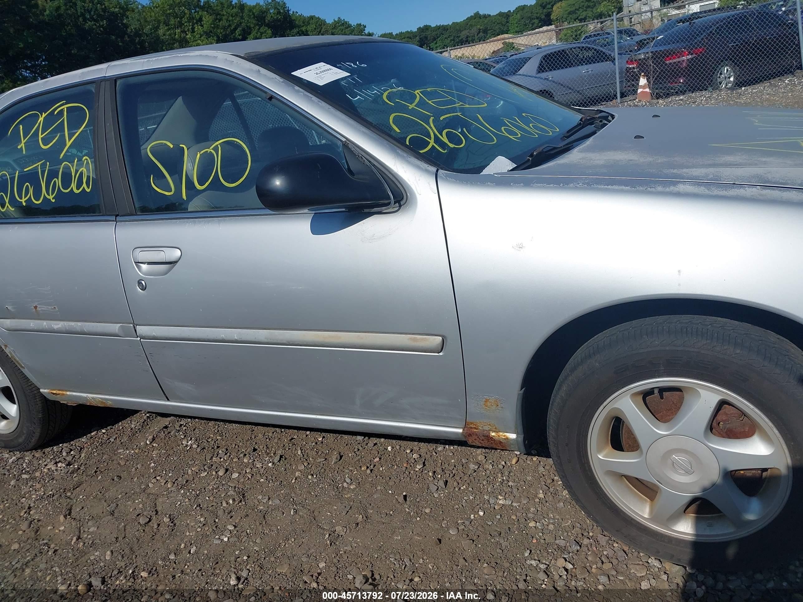 1998 Nissan Altima Gle/gxe/se/xe Silver vin: 1N4DL01D8WC240081