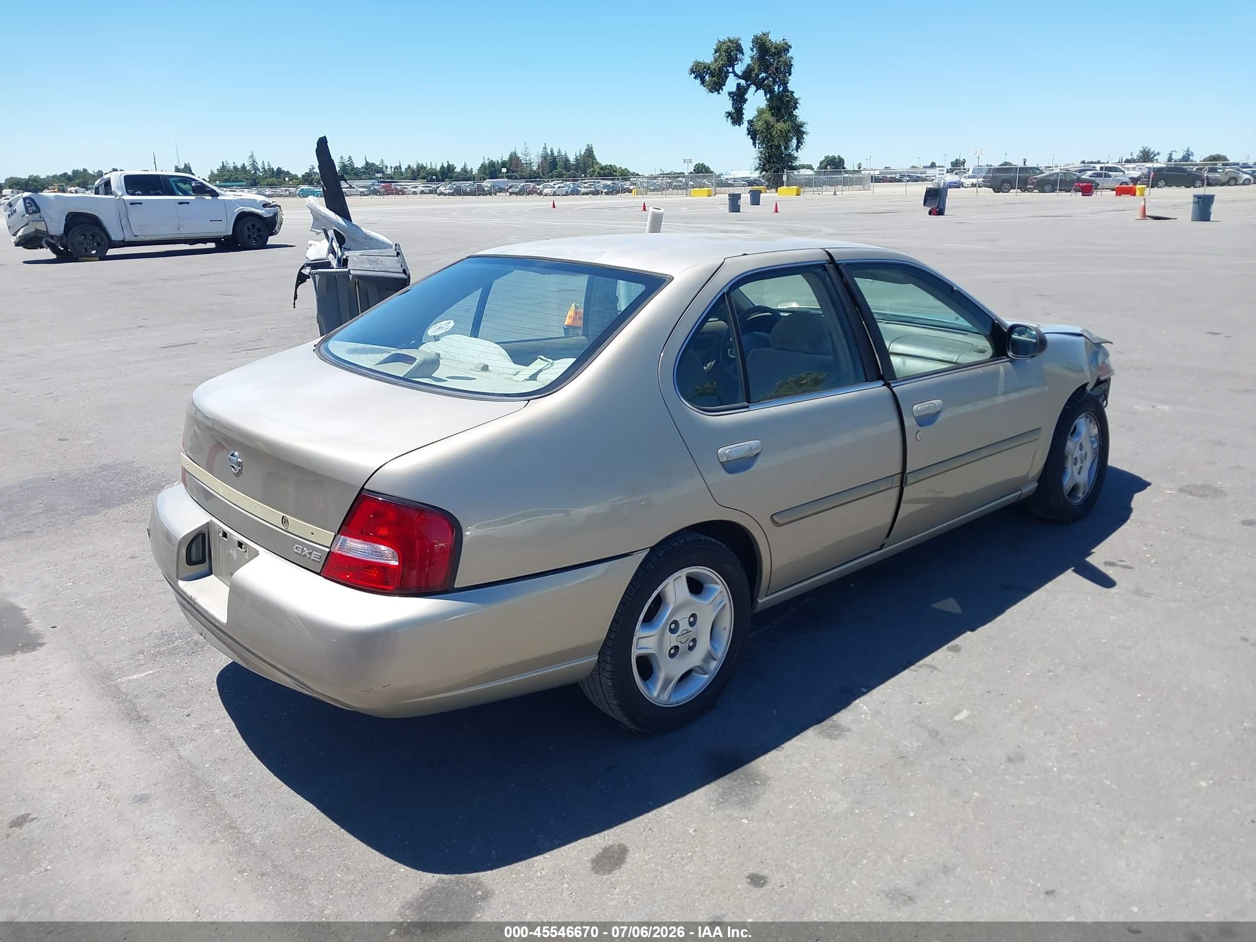 2000 Nissan Altima Gle/gxe/se/xe Cream vin: 1N4DL01D8YC240326