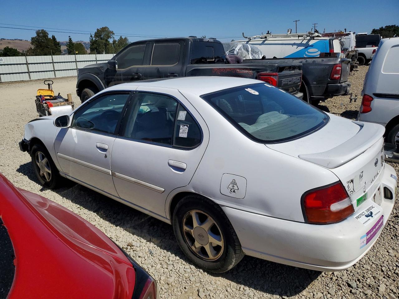 1999 Nissan Altima Xe White vin: 1N4DL01D9XC140993