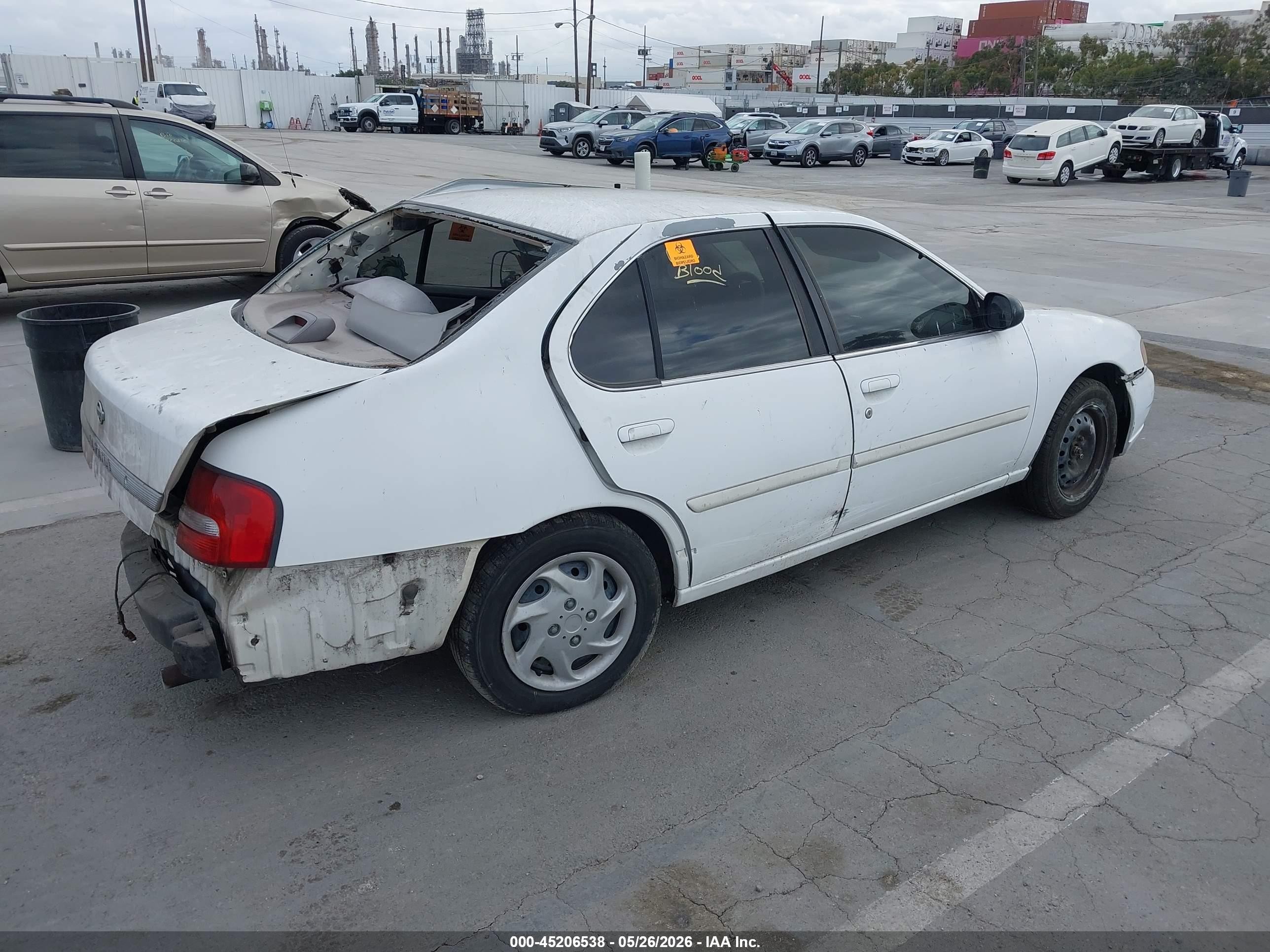 2000 Nissan Altima Gle/gxe/se/xe Белый vin: 1N4DL01D9YC113293