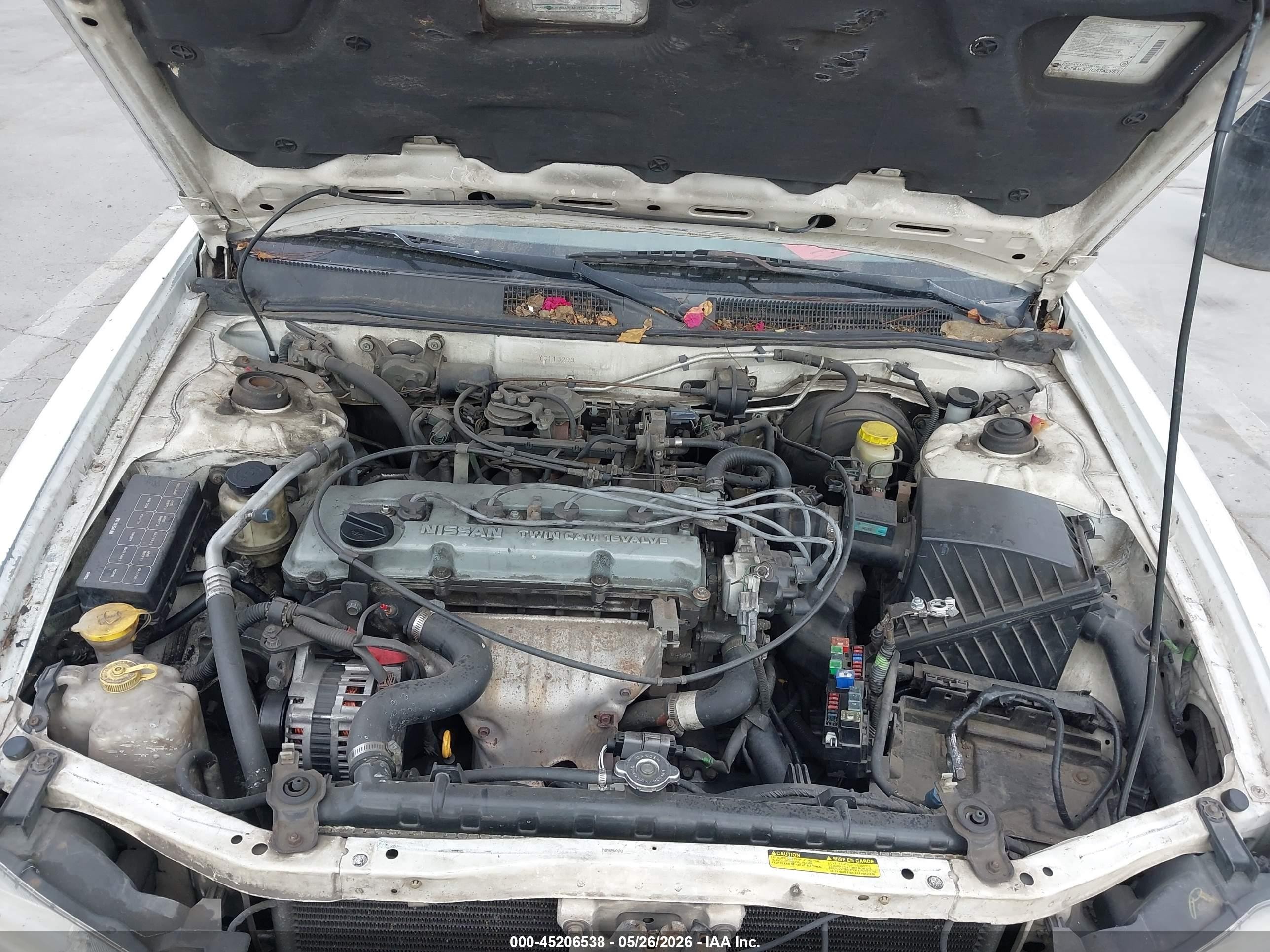 2000 Nissan Altima Gle/gxe/se/xe Белый vin: 1N4DL01D9YC113293