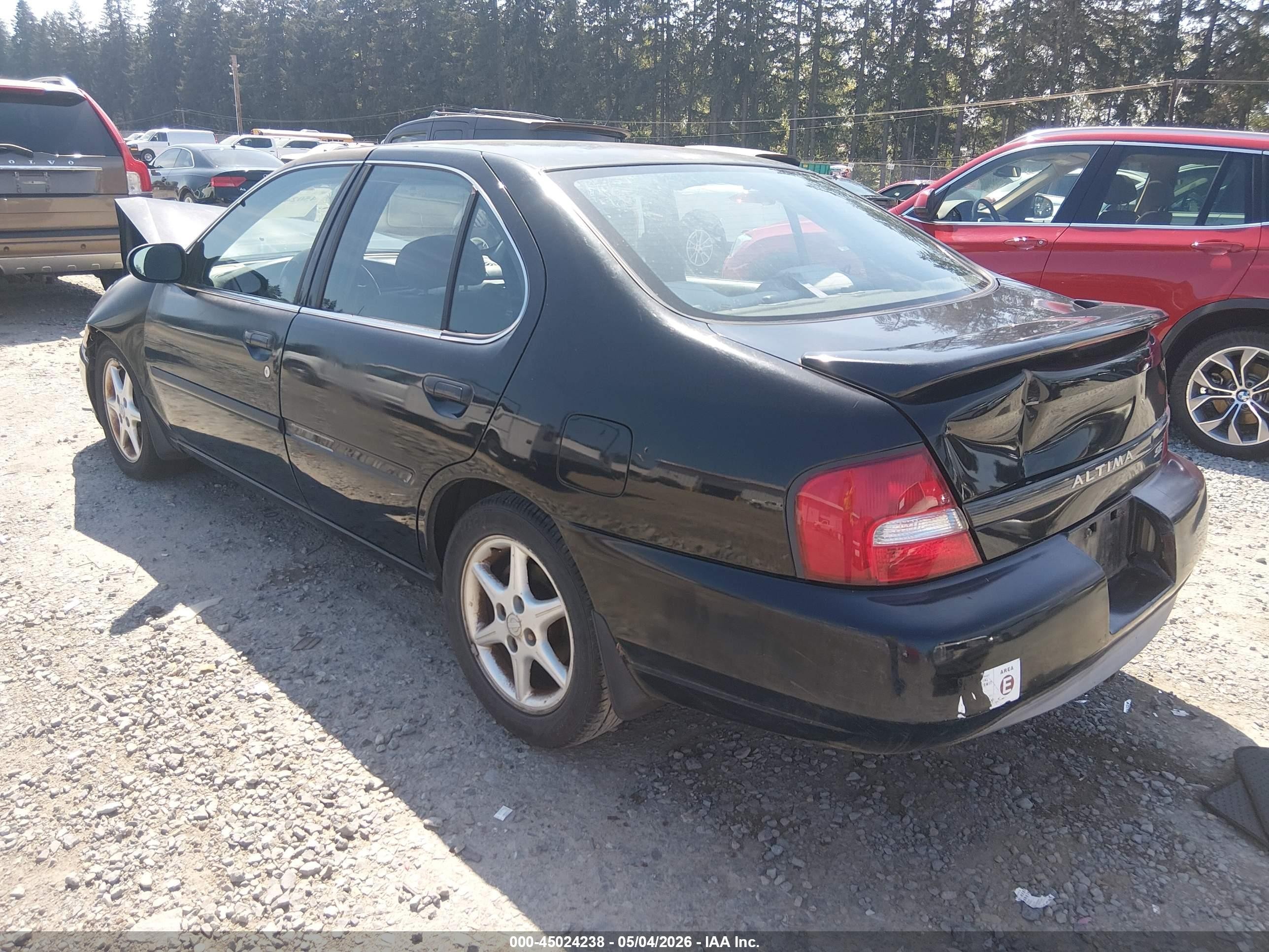 2000 Nissan Altima Gle/gxe/se/xe Black vin: 1N4DL01D9YC154328