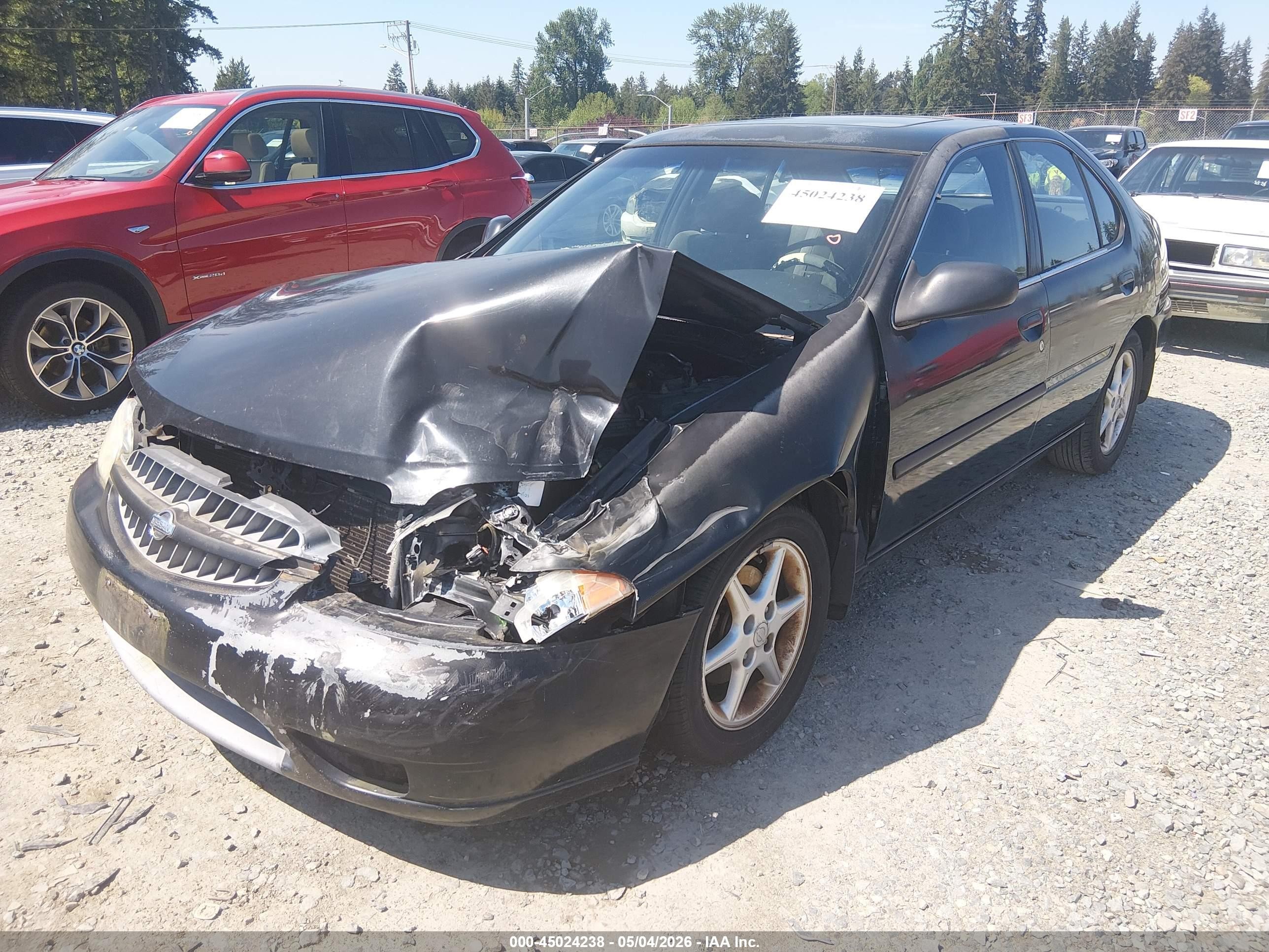 2000 Nissan Altima Gle/gxe/se/xe Black vin: 1N4DL01D9YC154328