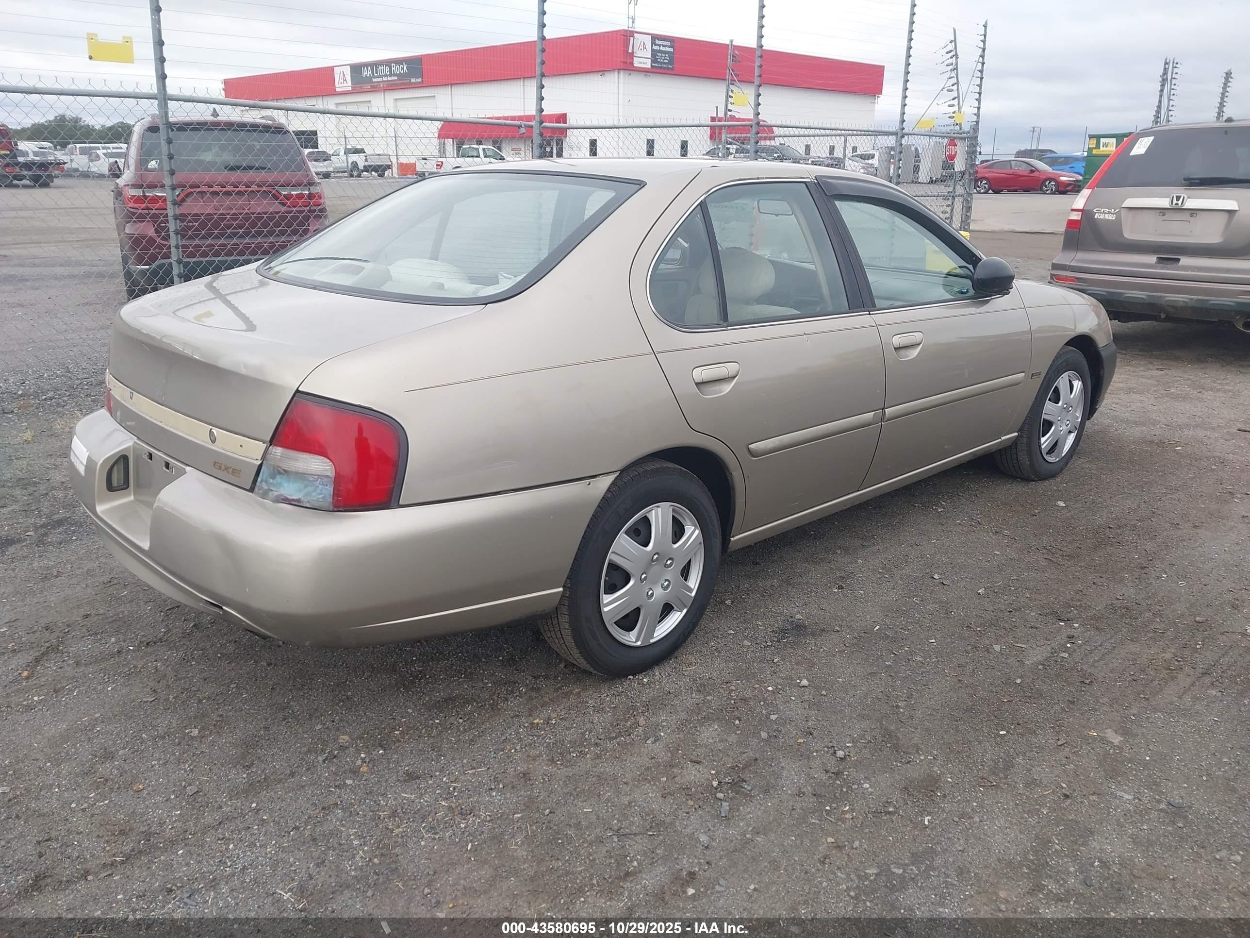 2001 Nissan Altima Gxe Beige vin: 1N4DL01DX1C137446