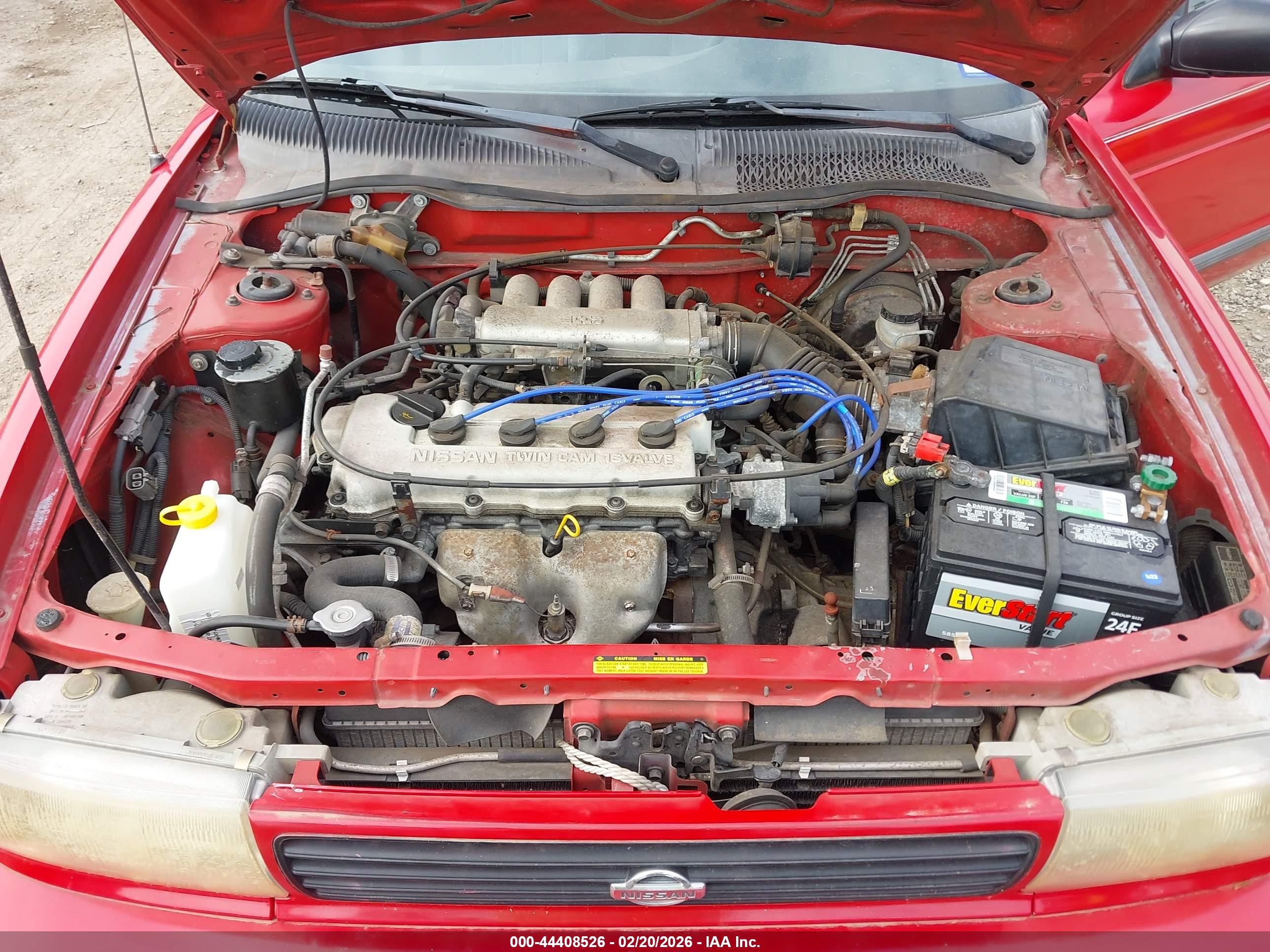 1993 Nissan Sentra E/xe/se Red vin: 1N4EB32A0PC711459