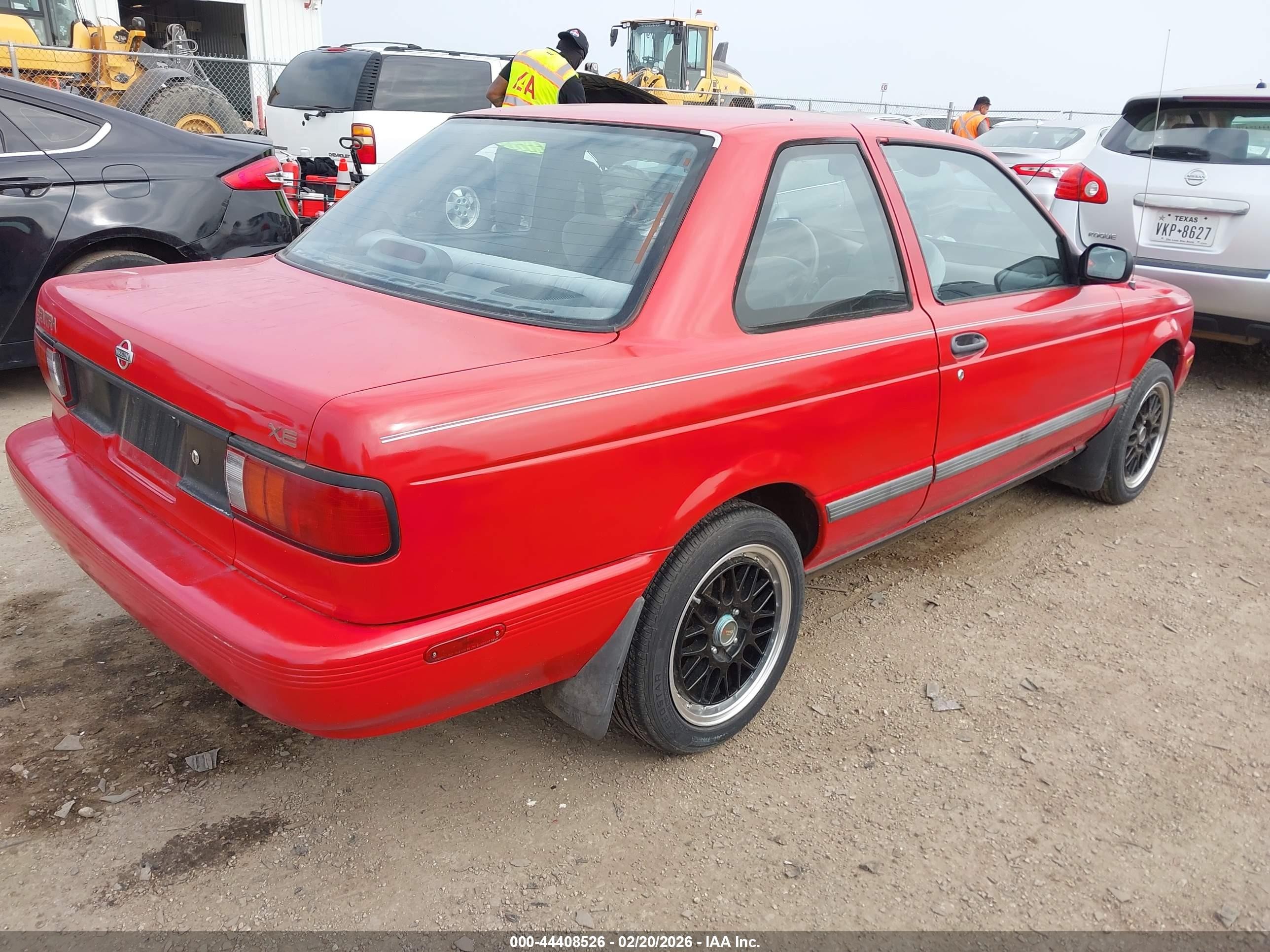 1993 Nissan Sentra E/xe/se Red vin: 1N4EB32A0PC711459