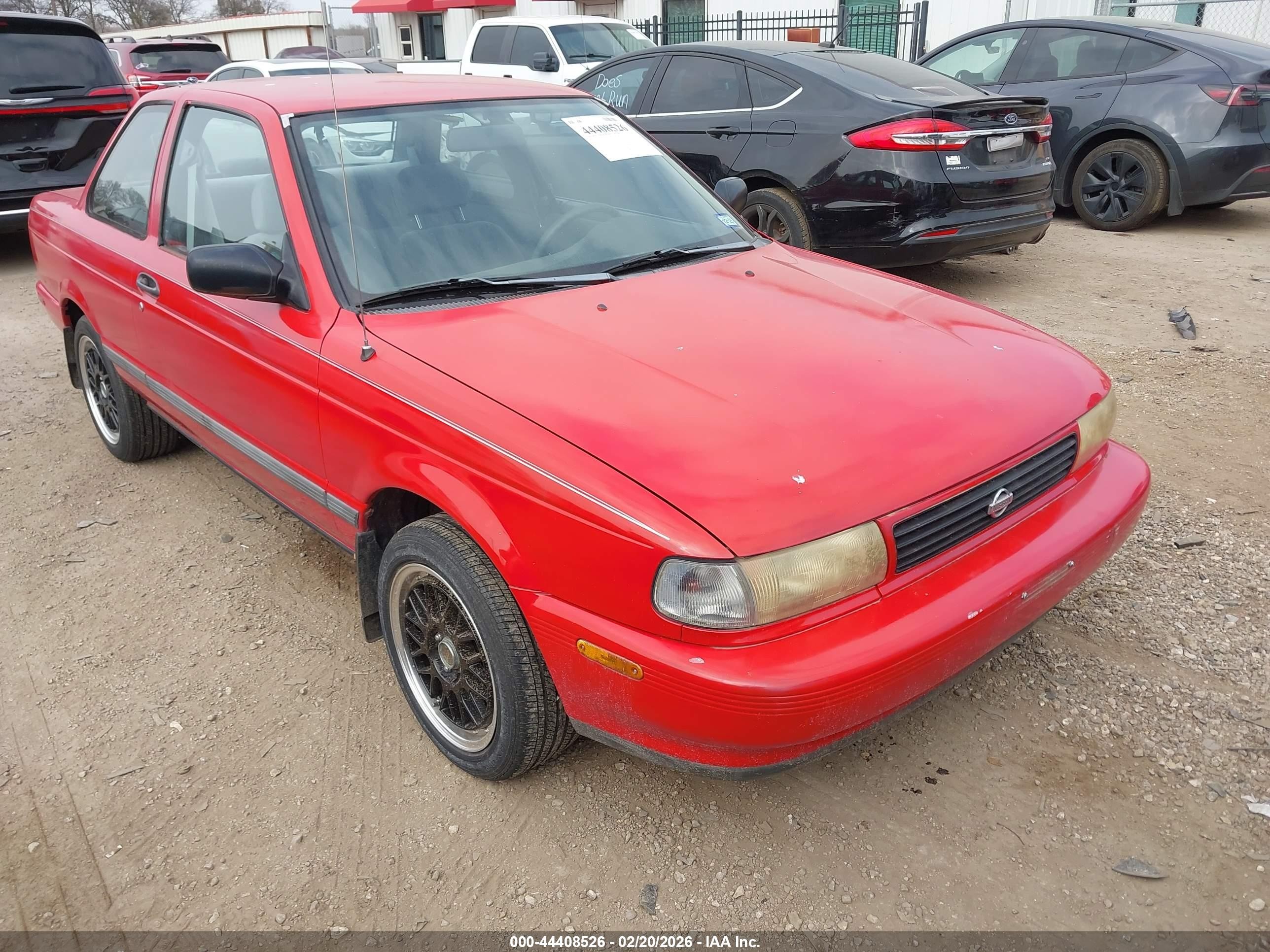 1993 Nissan Sentra E/xe/se Red vin: 1N4EB32A0PC711459