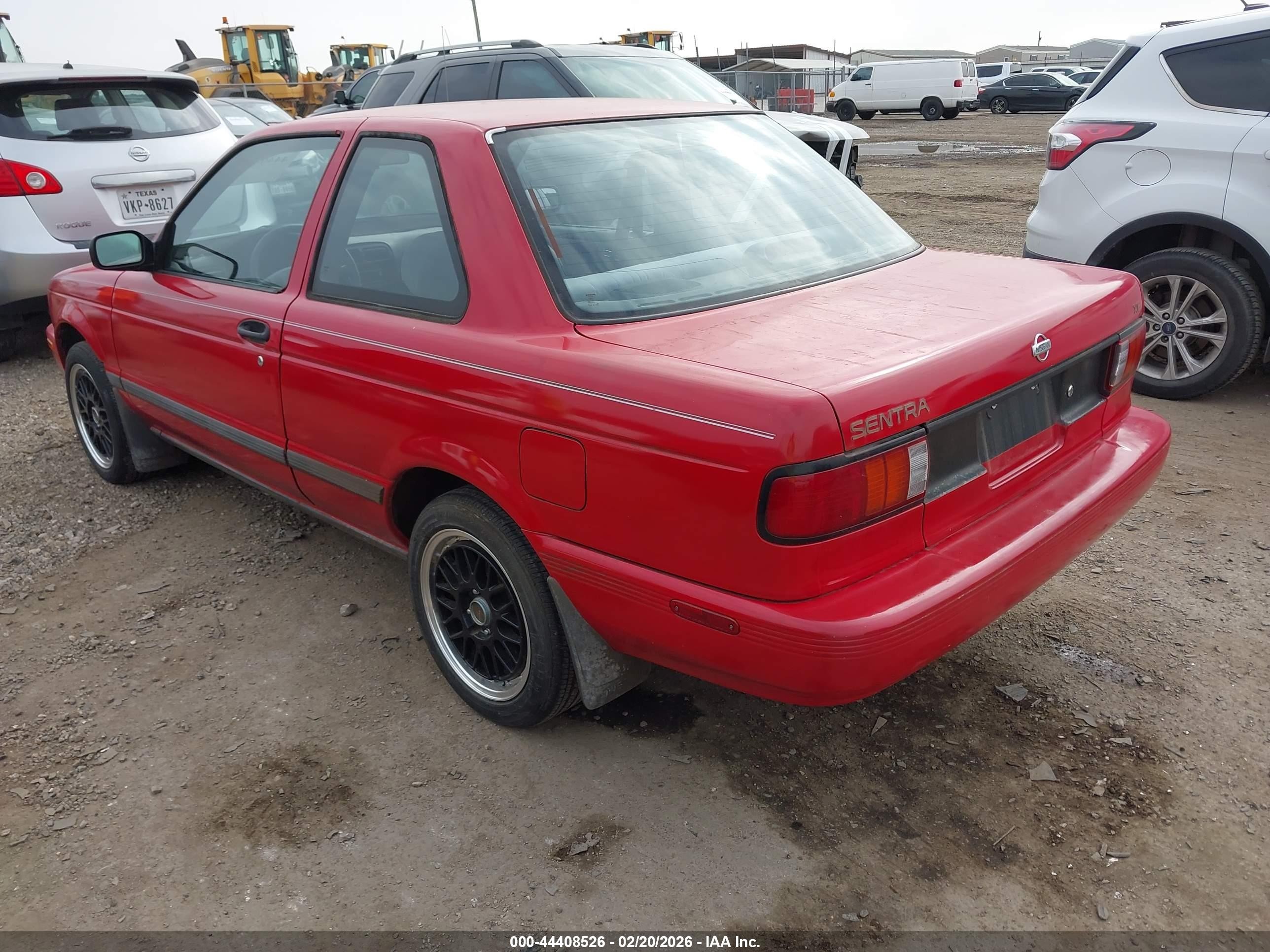 1993 Nissan Sentra E/xe/se Red vin: 1N4EB32A0PC711459