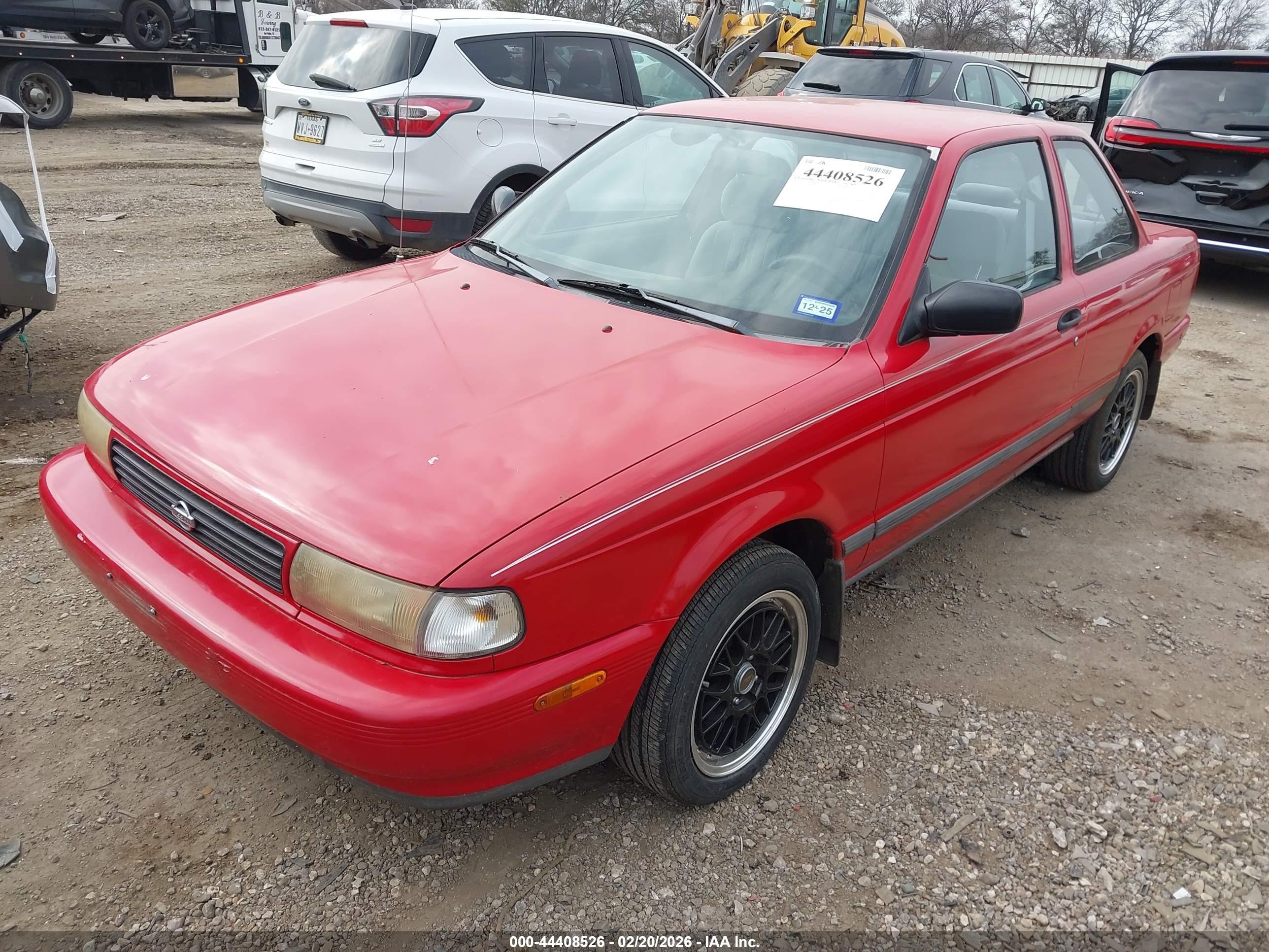 1993 Nissan Sentra E/xe/se Red vin: 1N4EB32A0PC711459