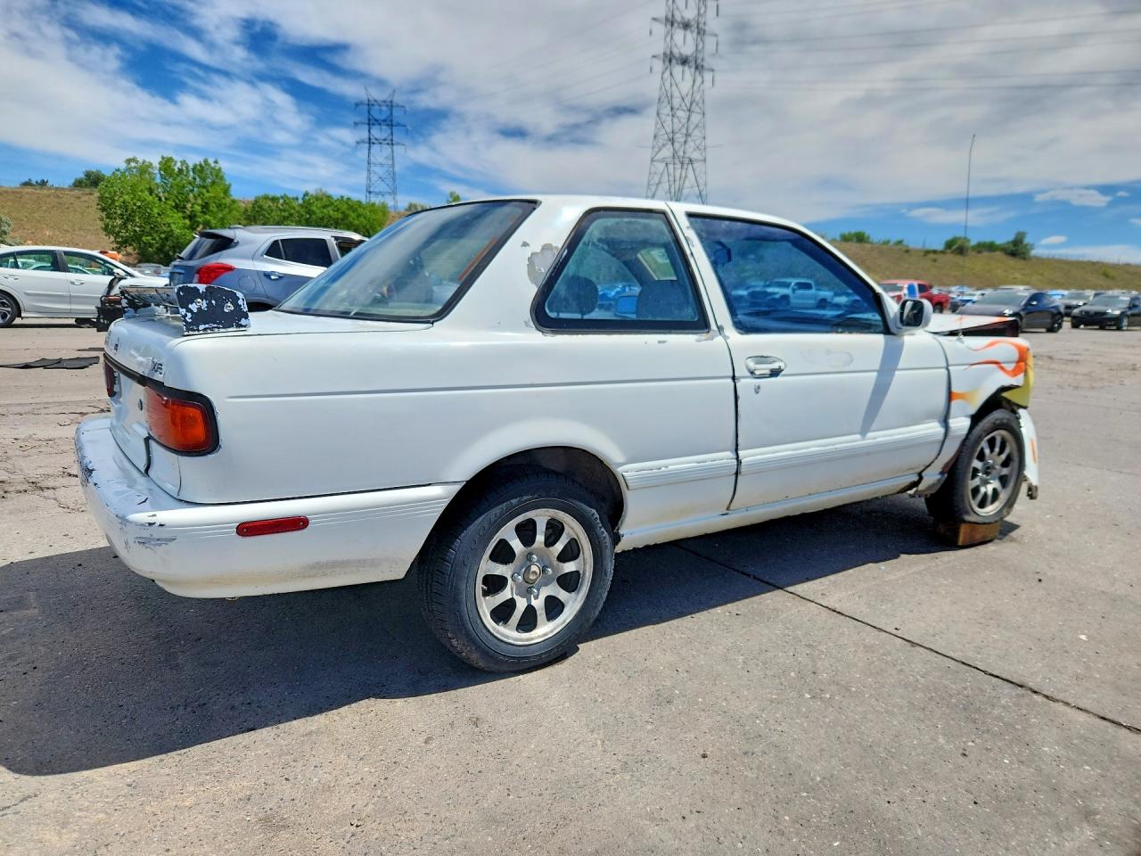 1992 Nissan Sentra White vin: 1N4EB32A6NC737559