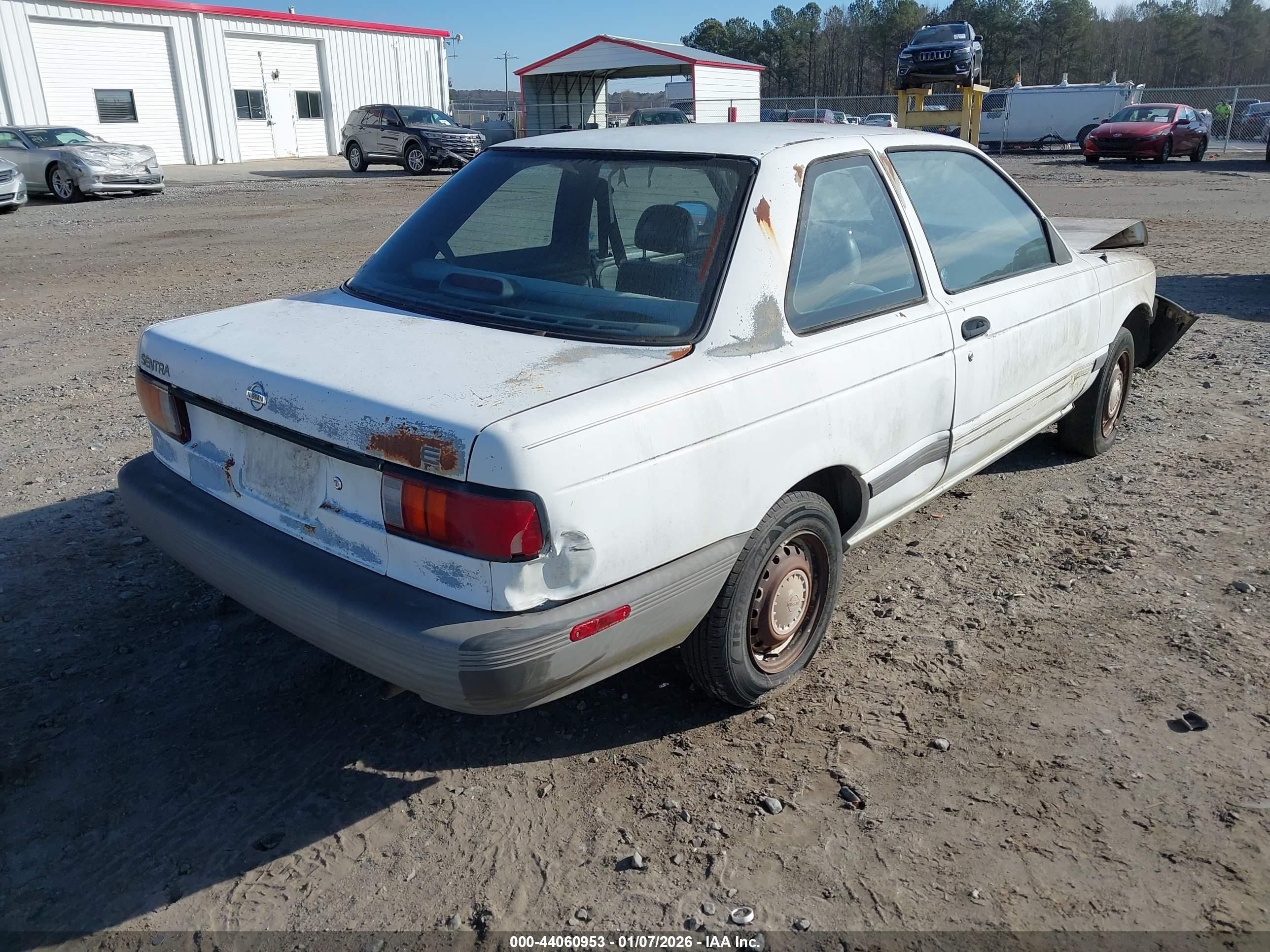 1993 Nissan Sentra E/xe/se White vin: 1N4EB32A6PC794802