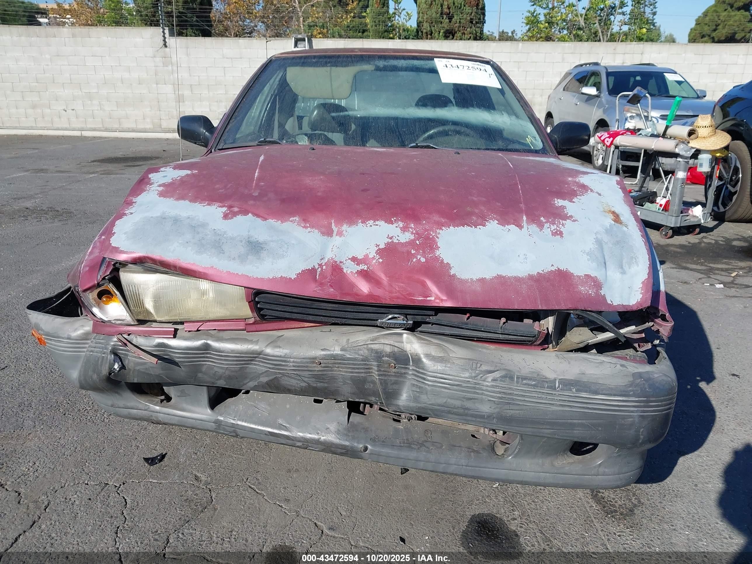 1993 Nissan Sentra E/xe/se Red vin: 1N4EB32A8PC701505