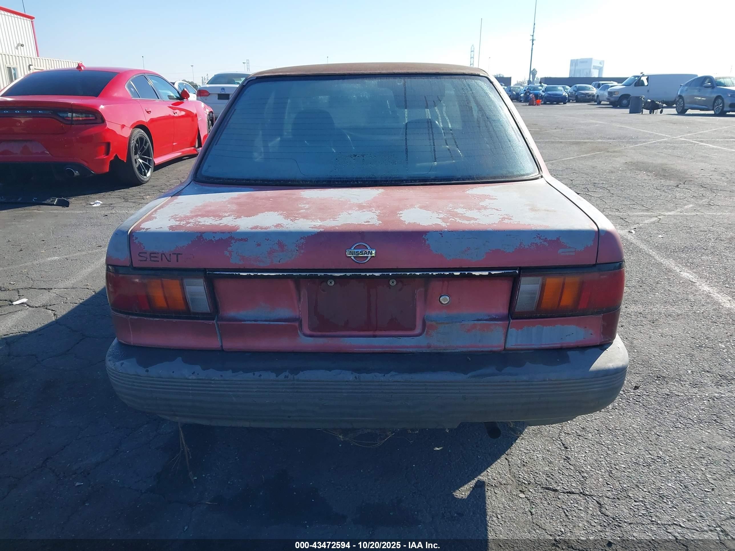 1993 Nissan Sentra E/xe/se Red vin: 1N4EB32A8PC701505
