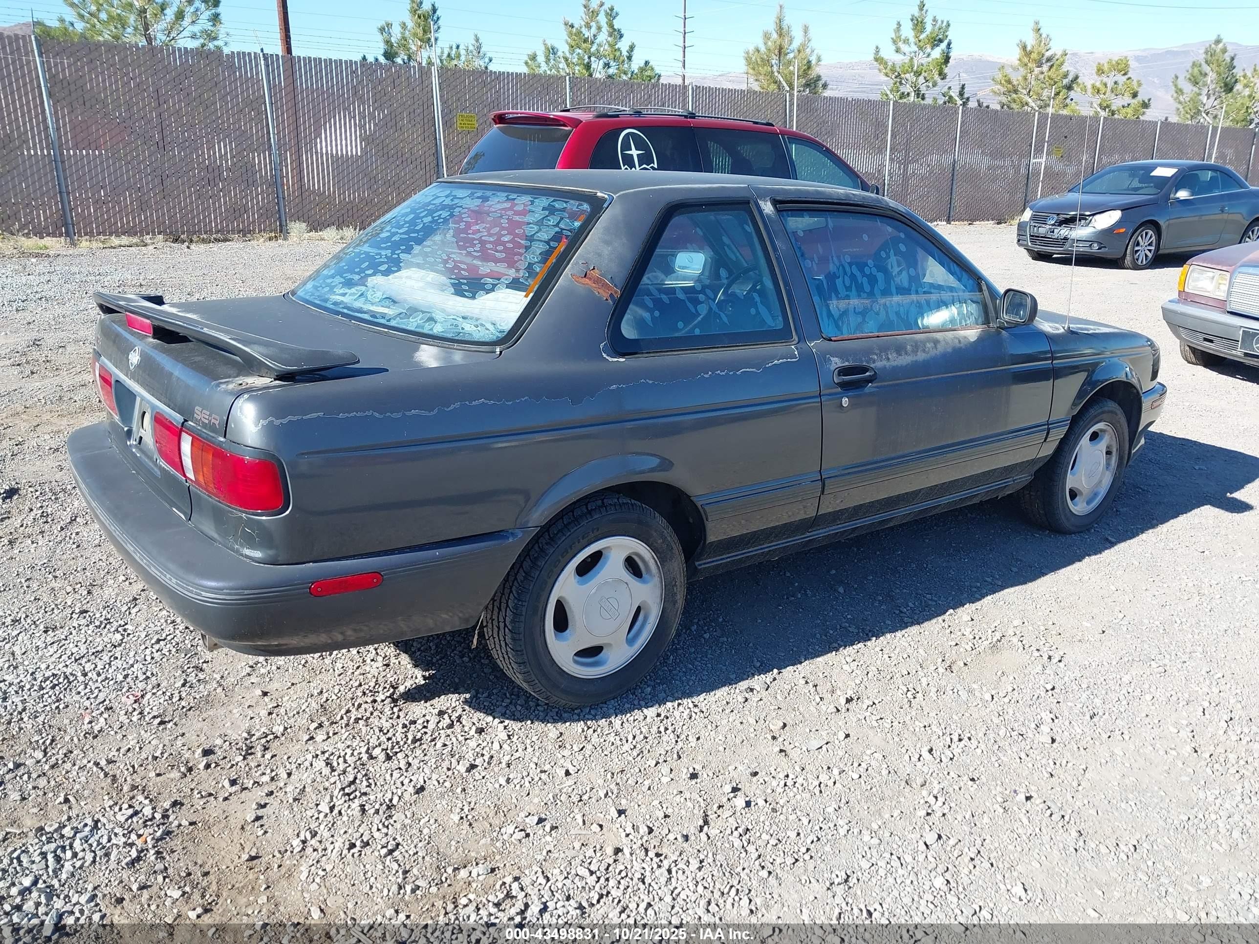 1993 Nissan Sentra Se-r Black vin: 1N4GB32A3PC762205