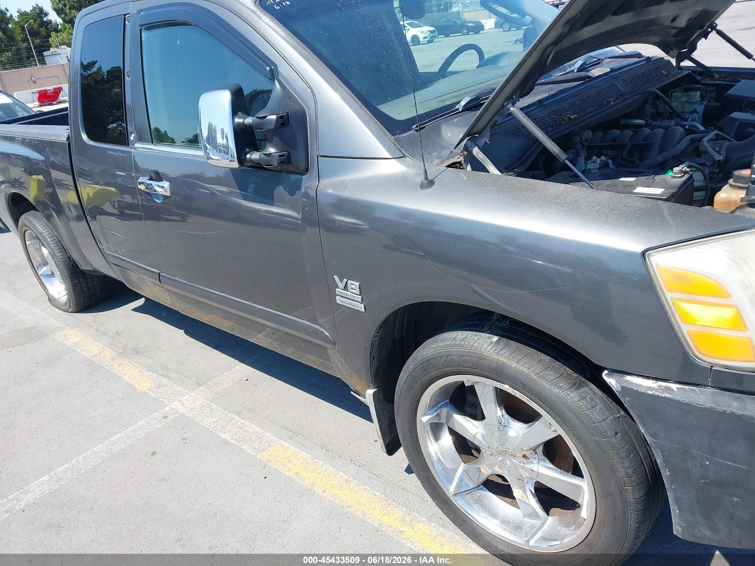 2004 Nissan Titan Se Gray vin: 1N6AA06A04N513014