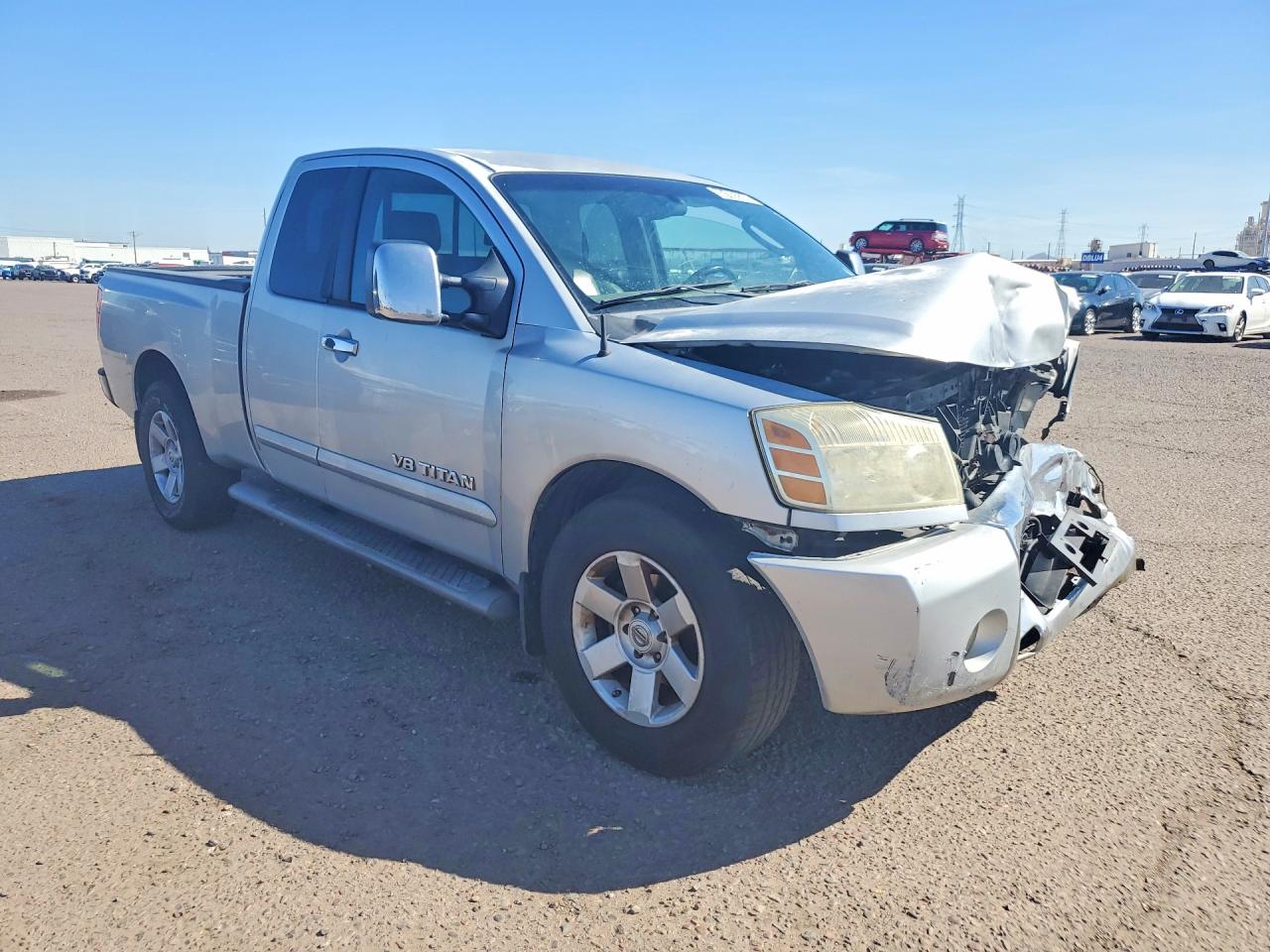 2005 Nissan Titan Xe Silver vin: 1N6AA06A05N559766