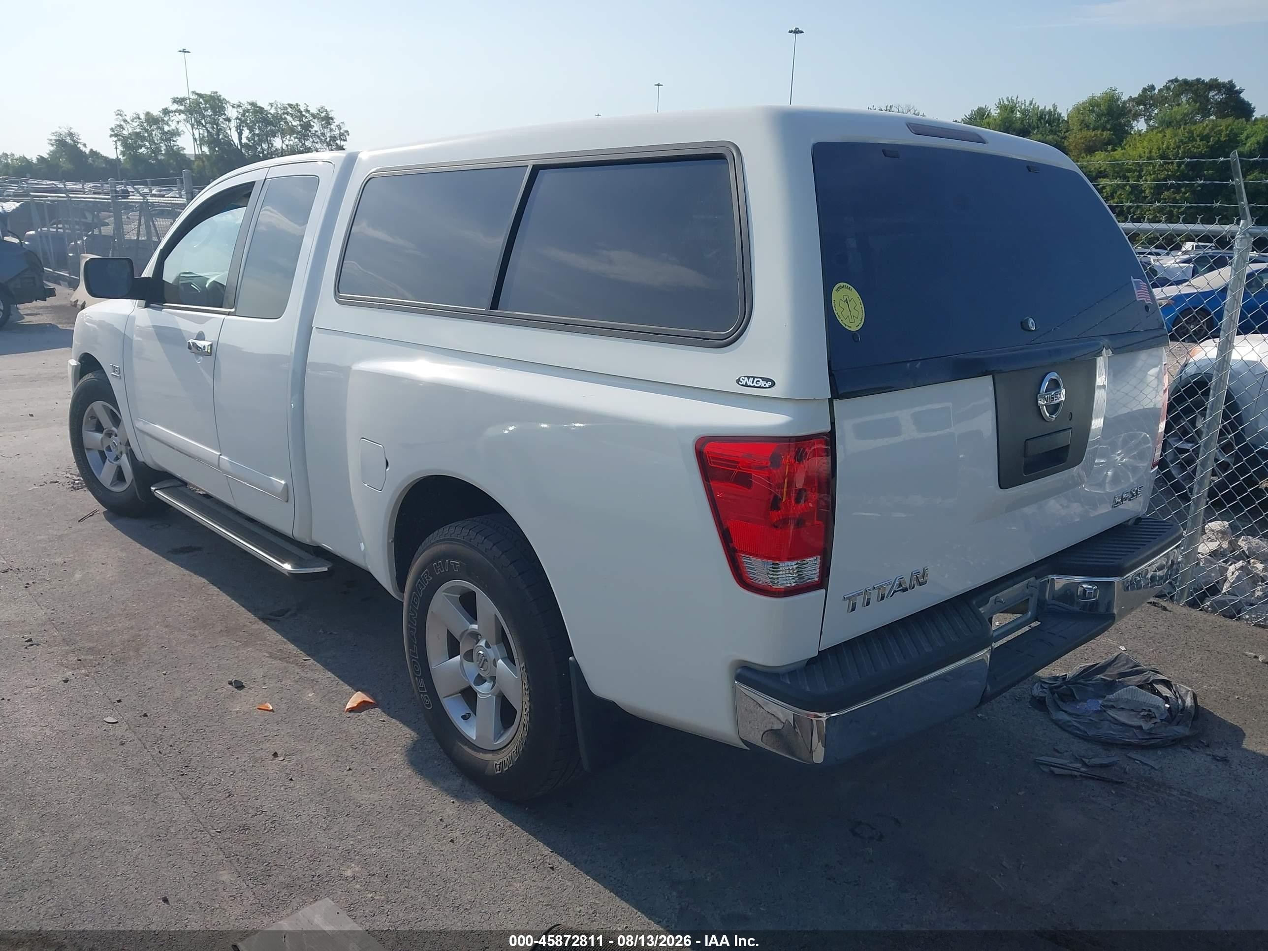 2004 Nissan Titan Se White vin: 1N6AA06A14N503995