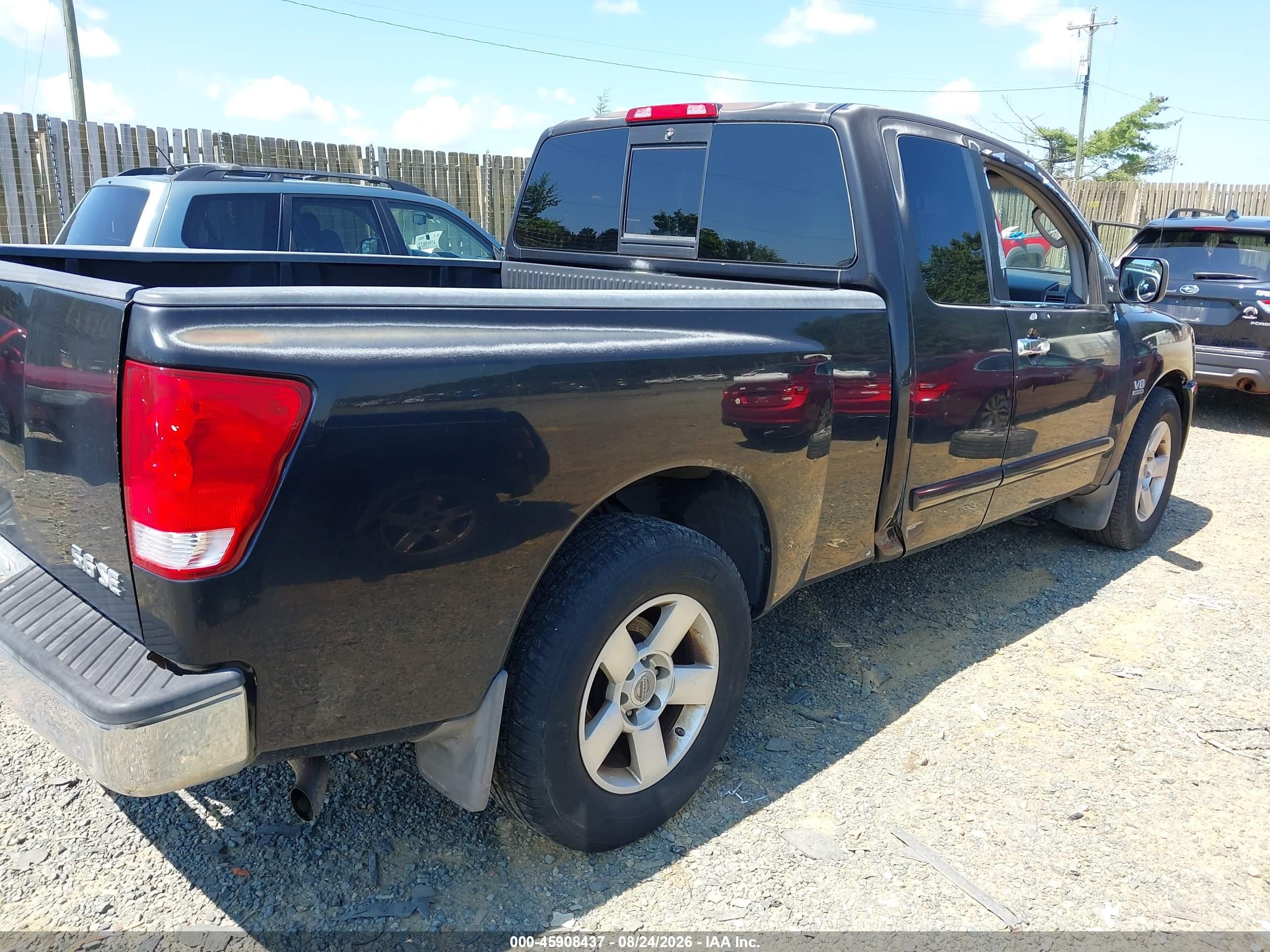 2004 Nissan Titan Se Черный vin: 1N6AA06A24N580830