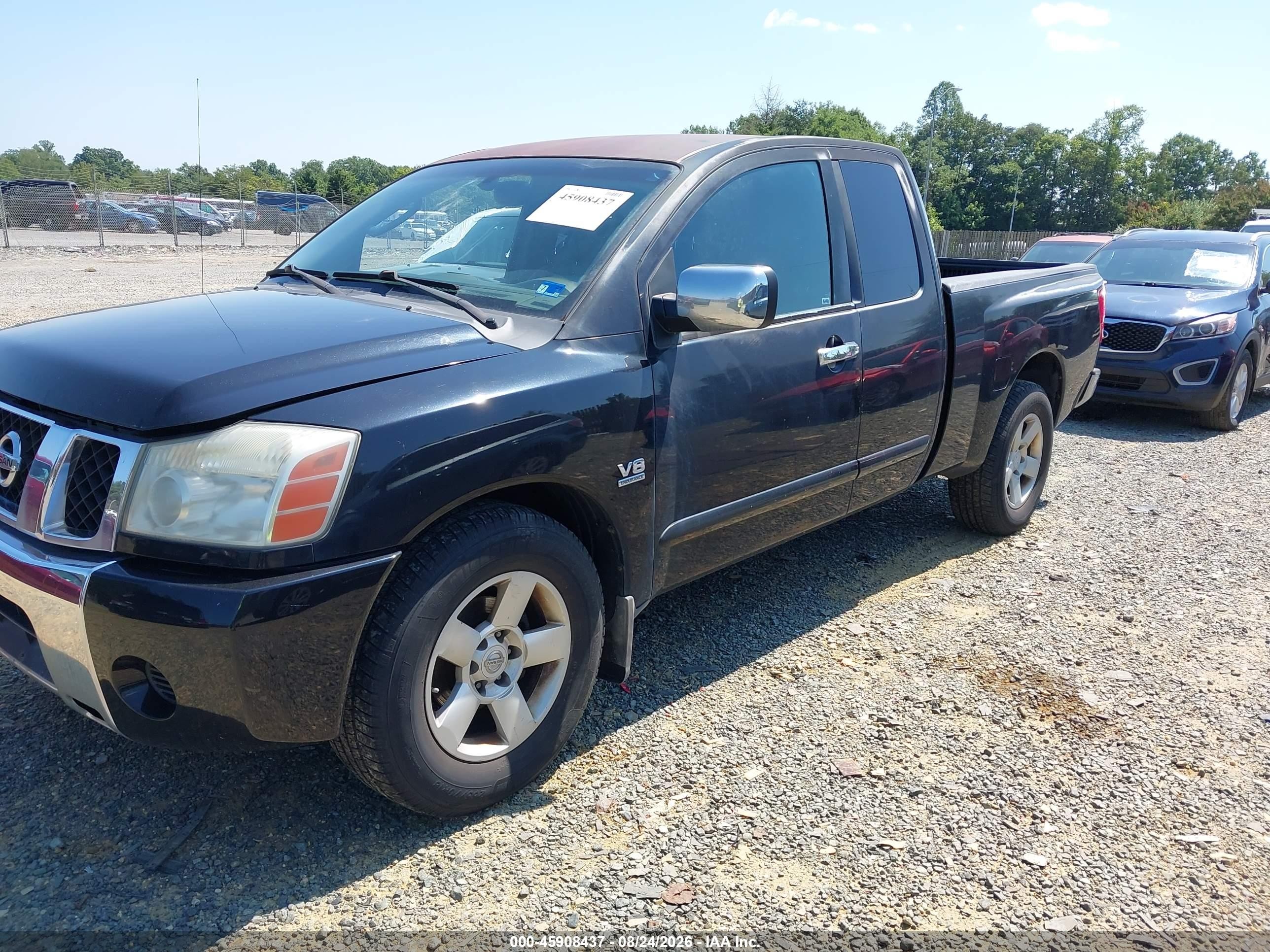 2004 Nissan Titan Se Черный vin: 1N6AA06A24N580830