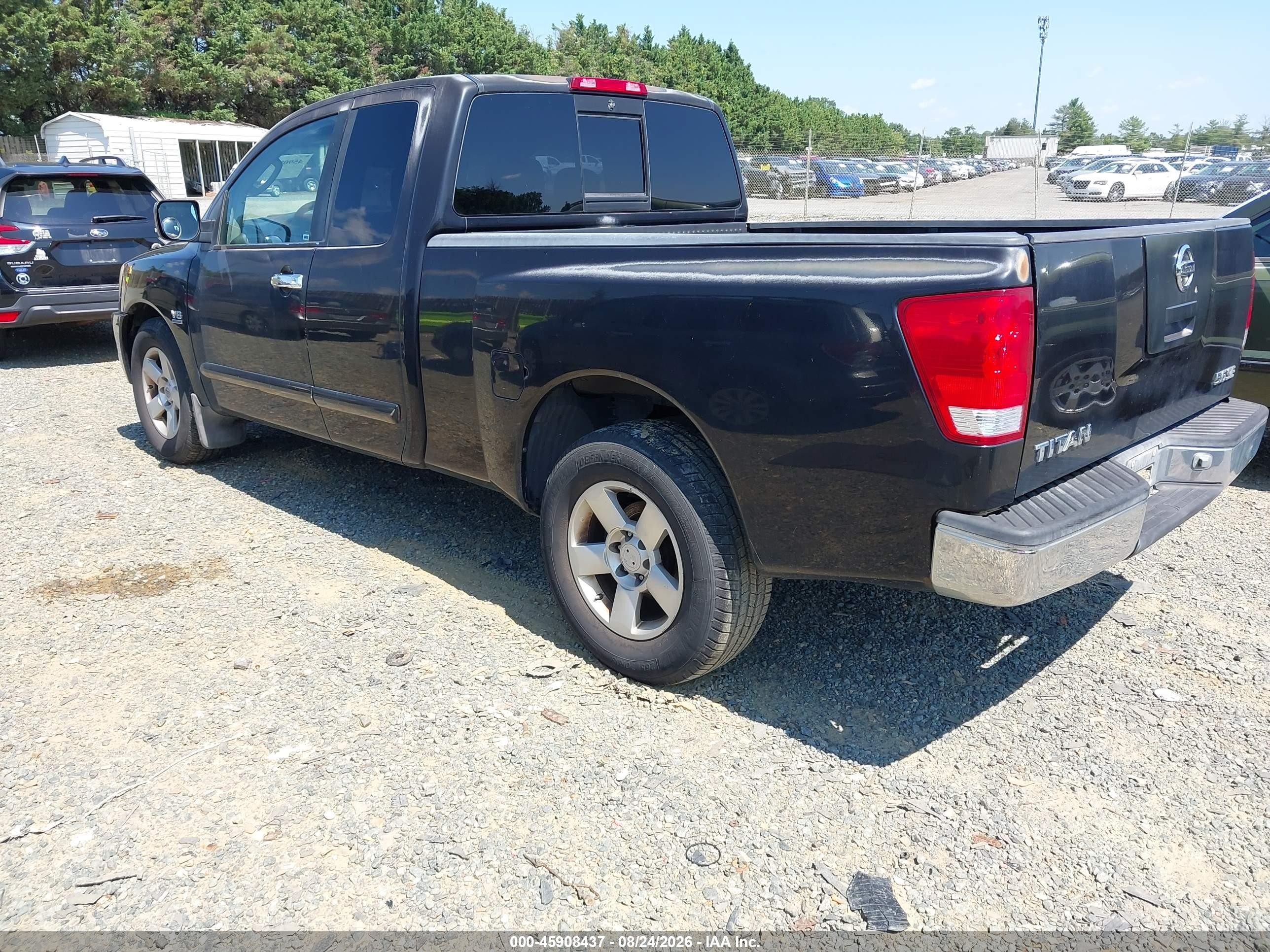 2004 Nissan Titan Se Черный vin: 1N6AA06A24N580830