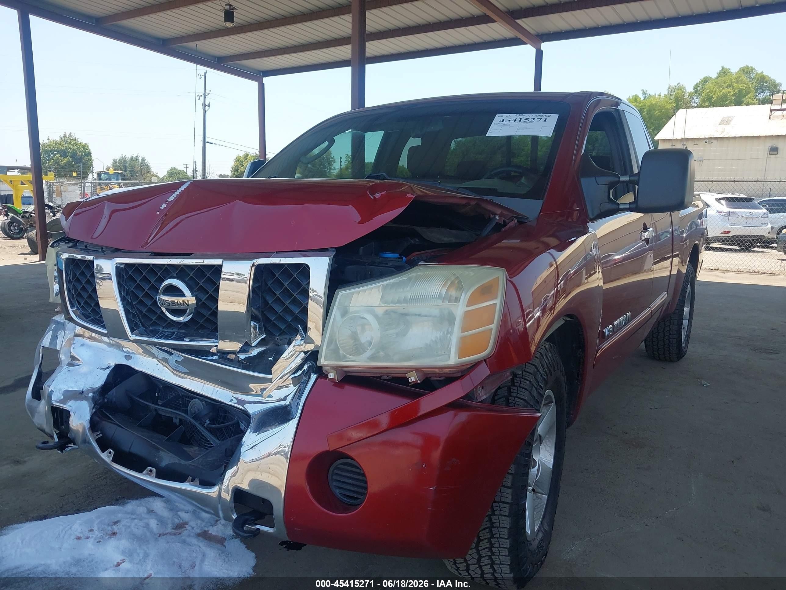 2006 Nissan Titan Se Red vin: 1N6AA06A26N524616