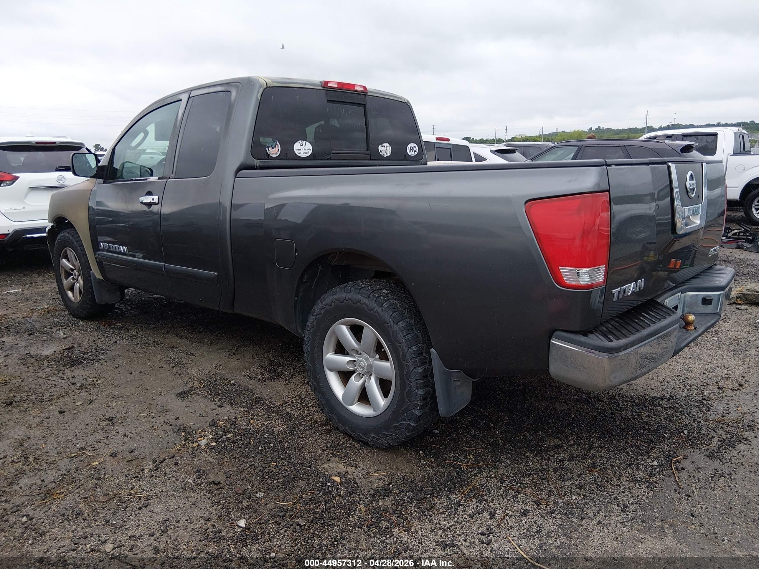2008 Nissan Titan Se Серый vin: 1N6AA06A28N327237