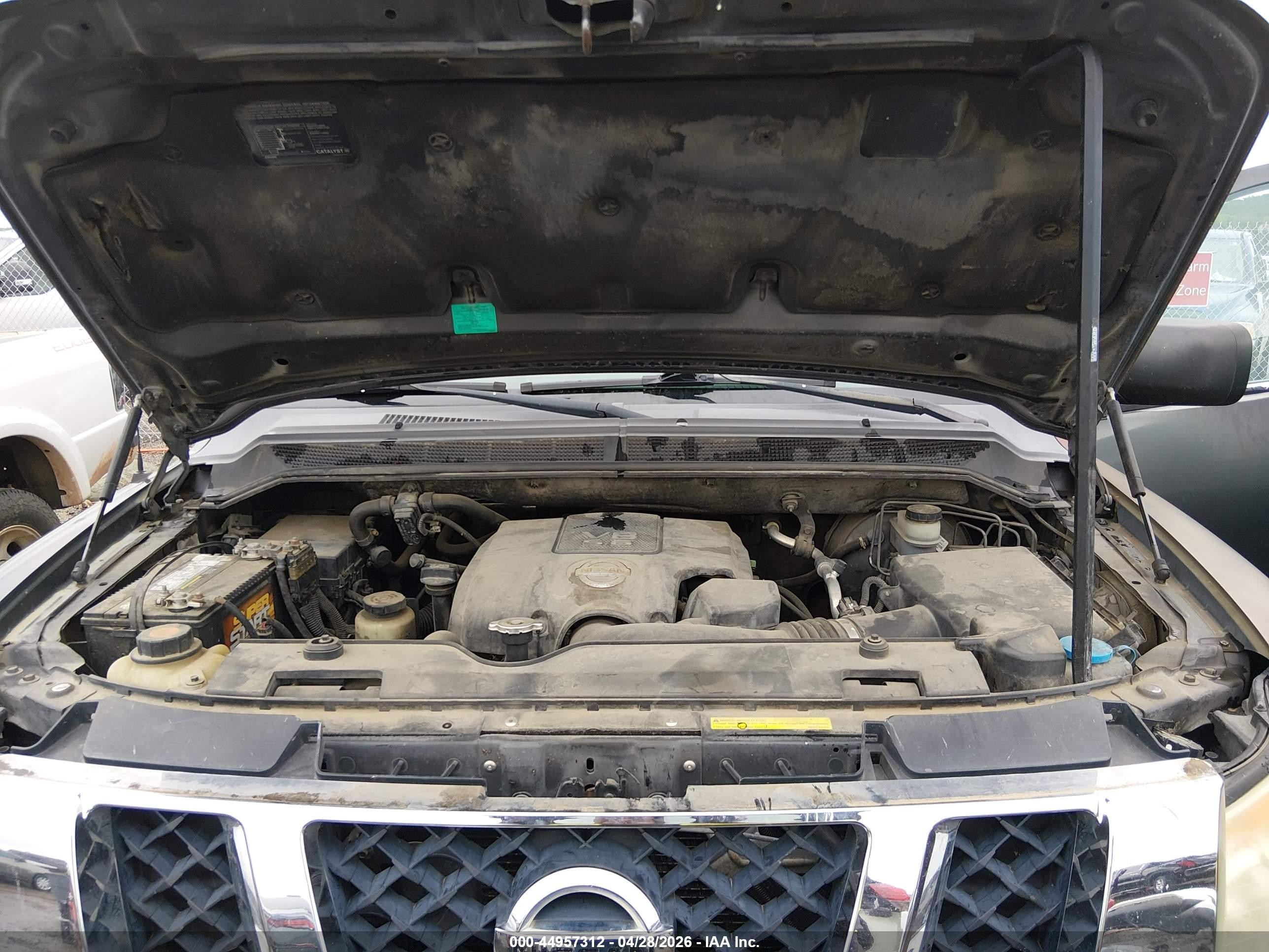 2008 Nissan Titan Se Серый vin: 1N6AA06A28N327237