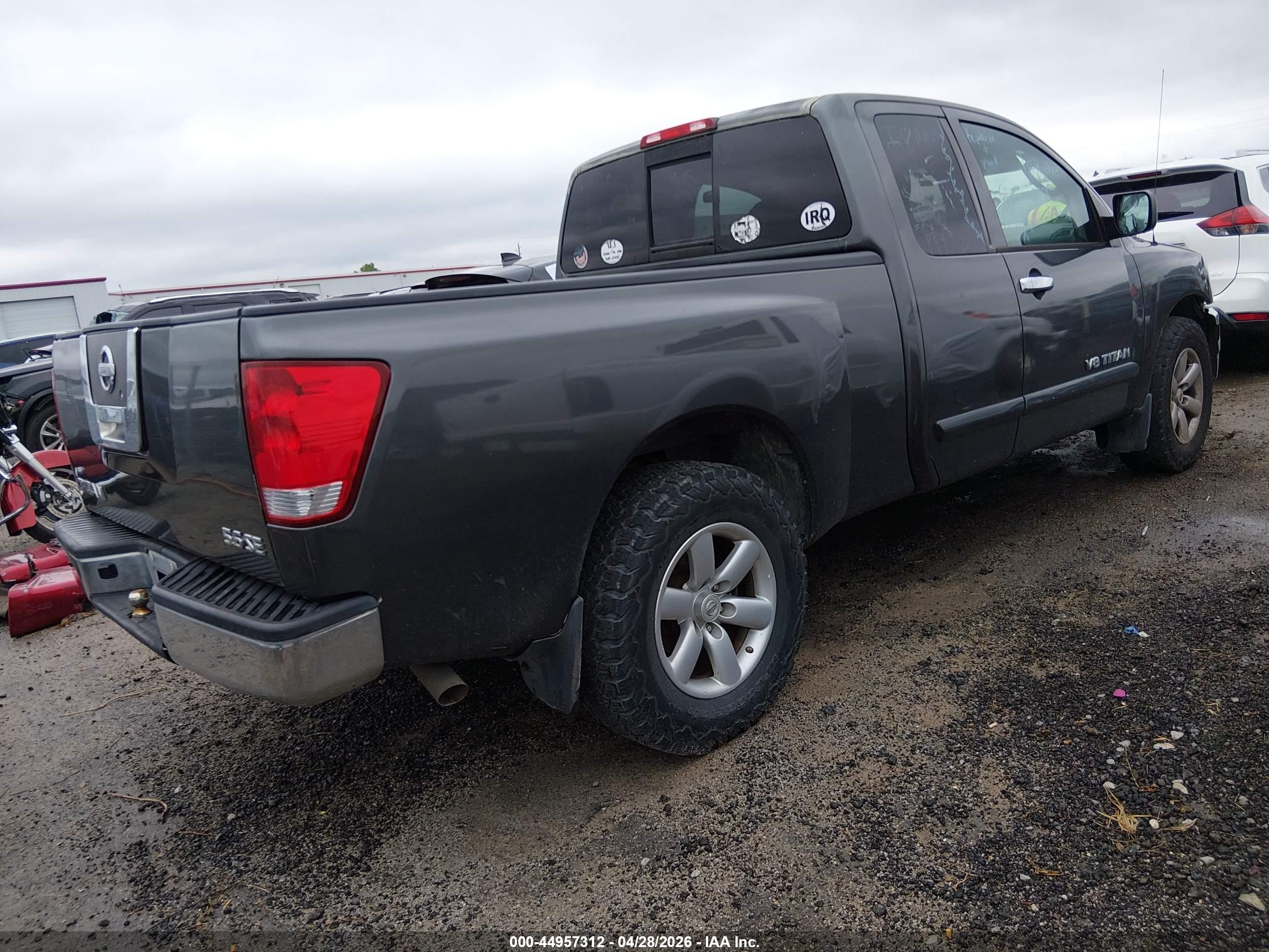 2008 Nissan Titan Se Серый vin: 1N6AA06A28N327237