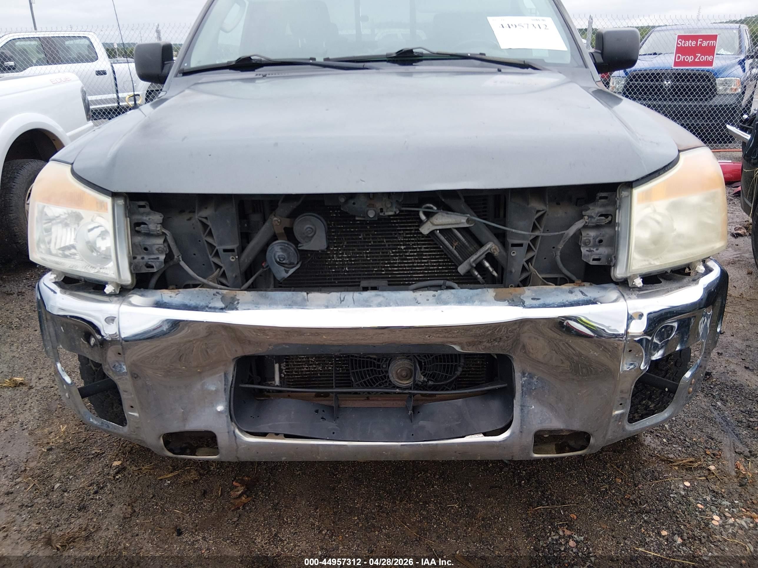 2008 Nissan Titan Se Серый vin: 1N6AA06A28N327237