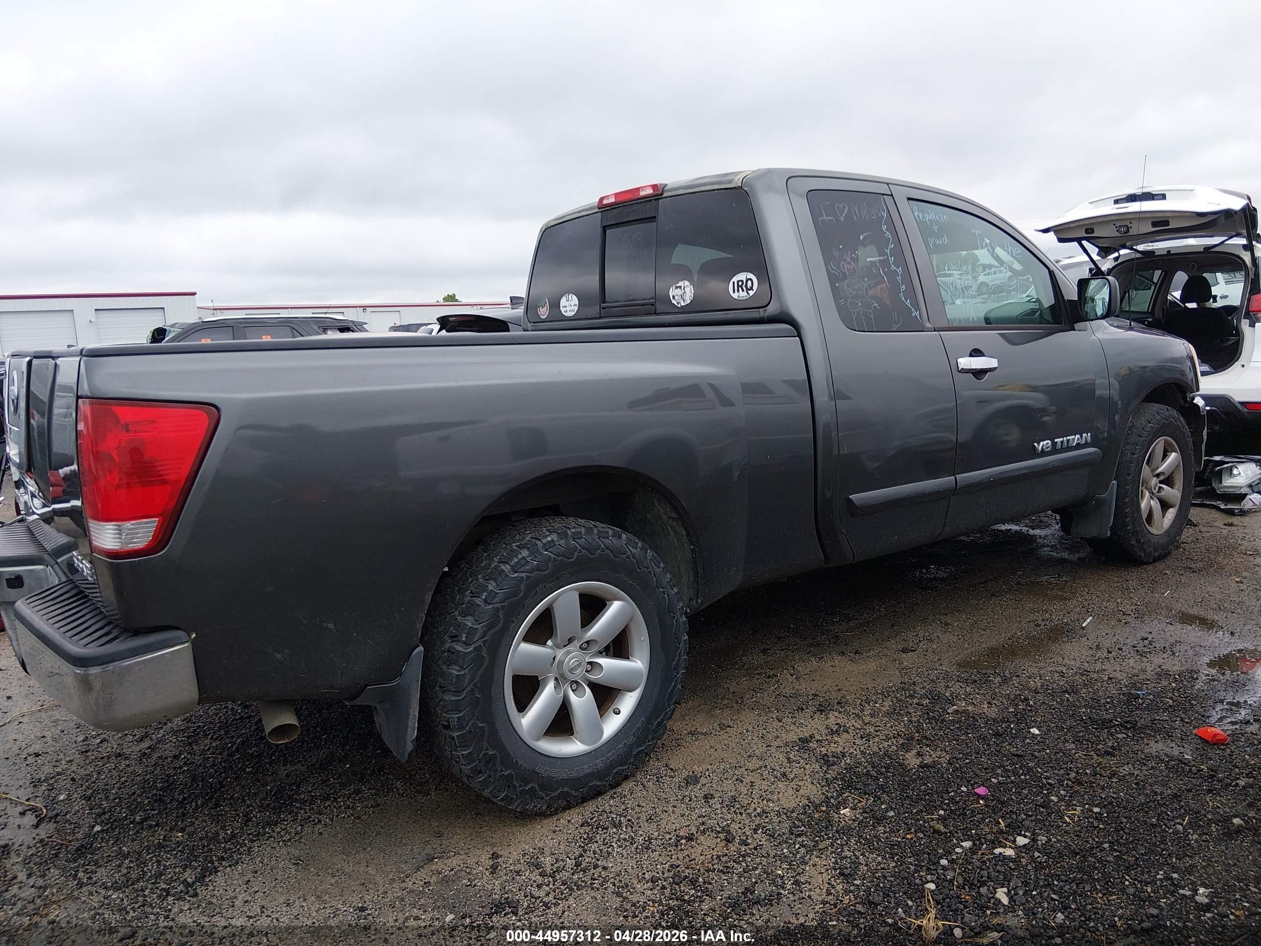 2008 Nissan Titan Se Серый vin: 1N6AA06A28N327237