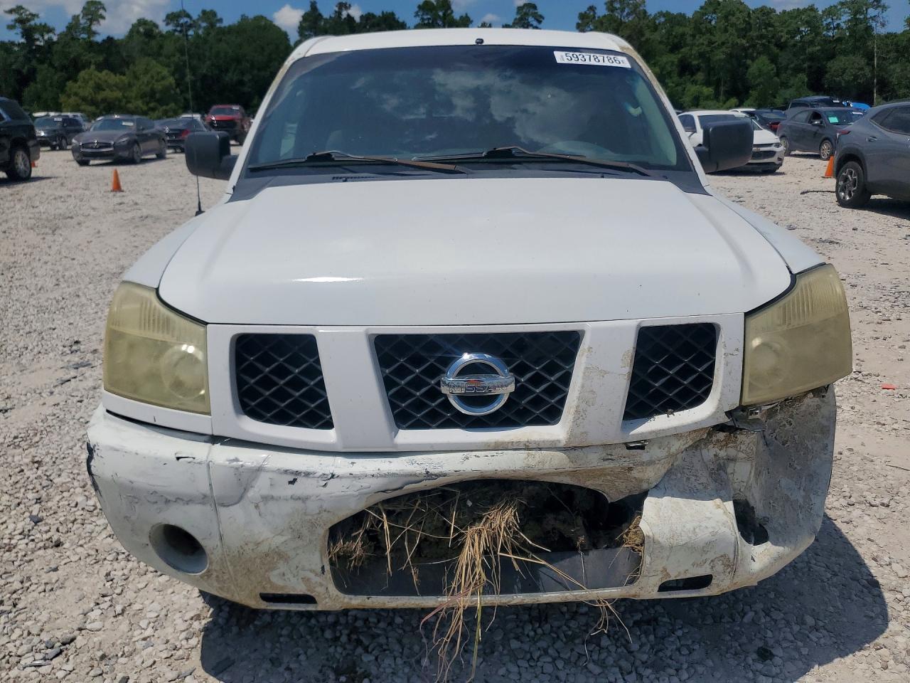 2004 Nissan Titan Xe/se/le White vin: 1N6AA06A34N520538