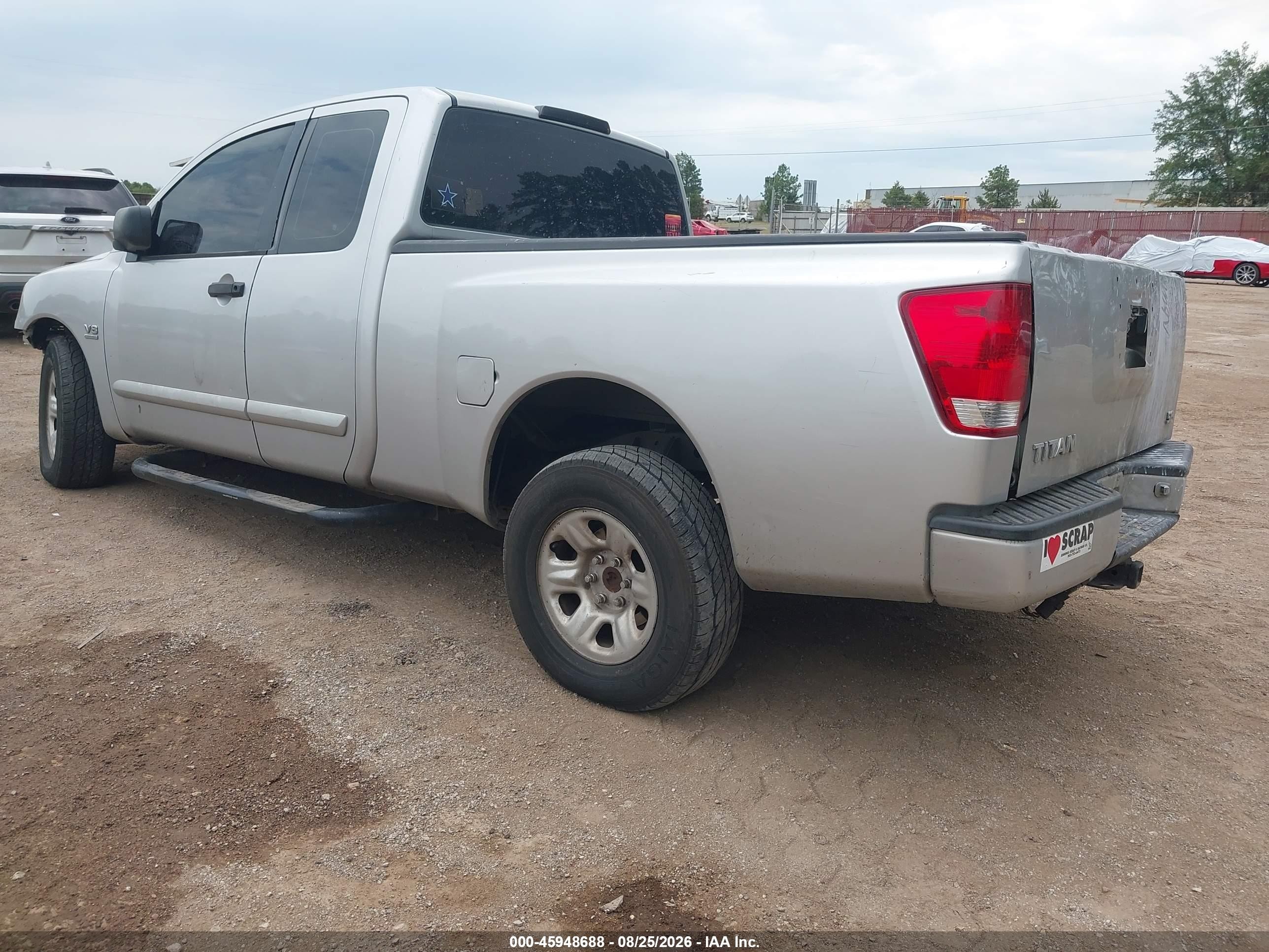 2004 Nissan Titan Xe Silver vin: 1N6AA06A34N567486