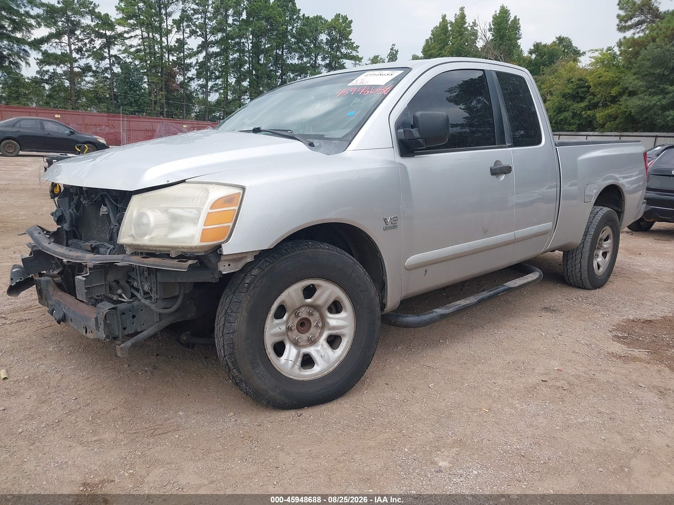 2004 Nissan Titan Xe Silver vin: 1N6AA06A34N567486