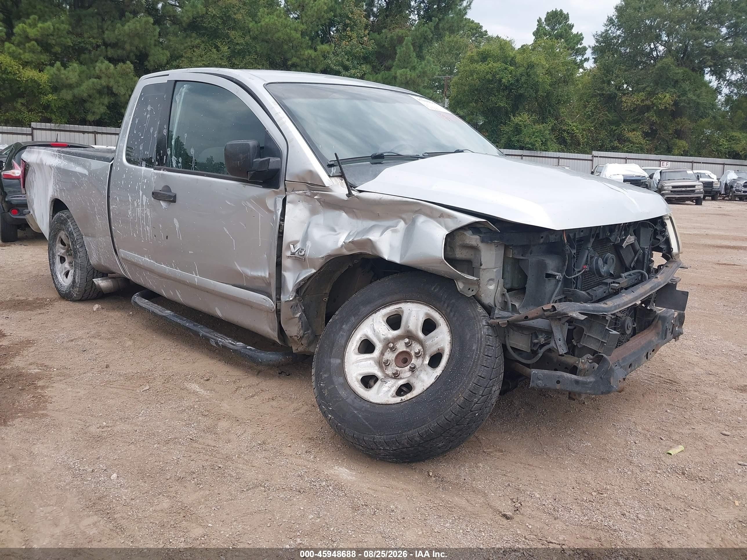 2004 Nissan Titan Xe Silver vin: 1N6AA06A34N567486