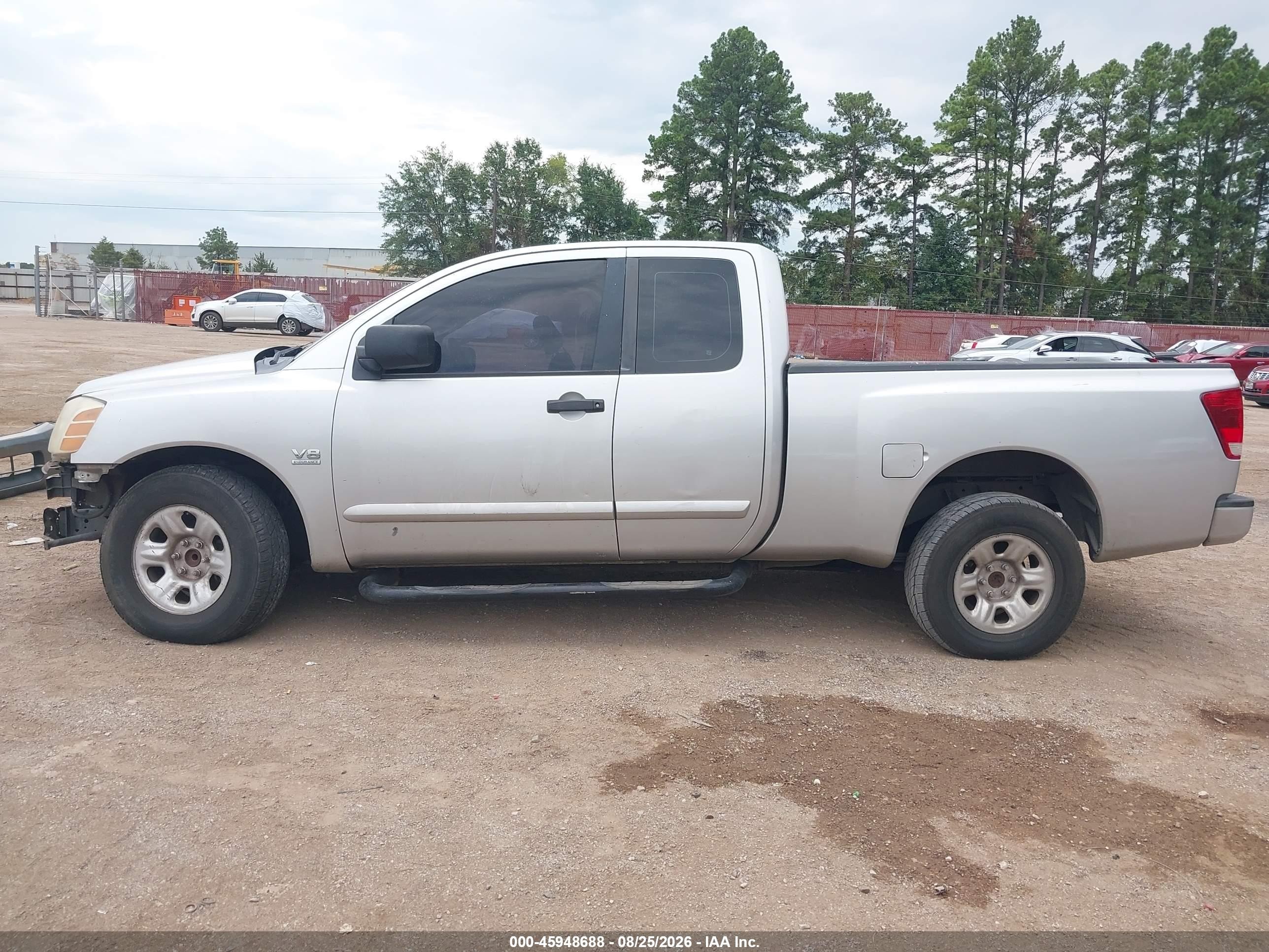 2004 Nissan Titan Xe Silver vin: 1N6AA06A34N567486