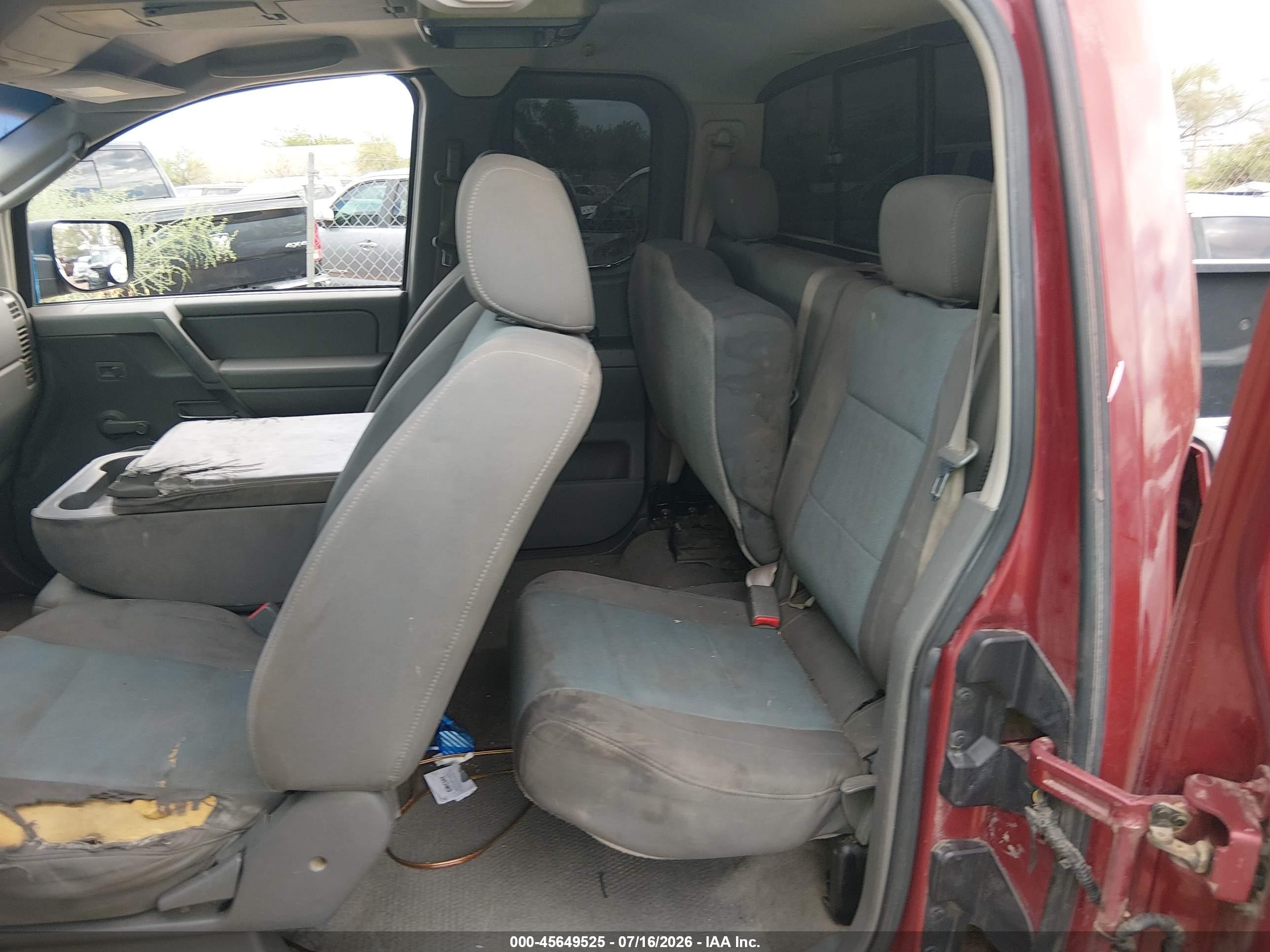 2005 Nissan Titan Xe Red vin: 1N6AA06A35N559616