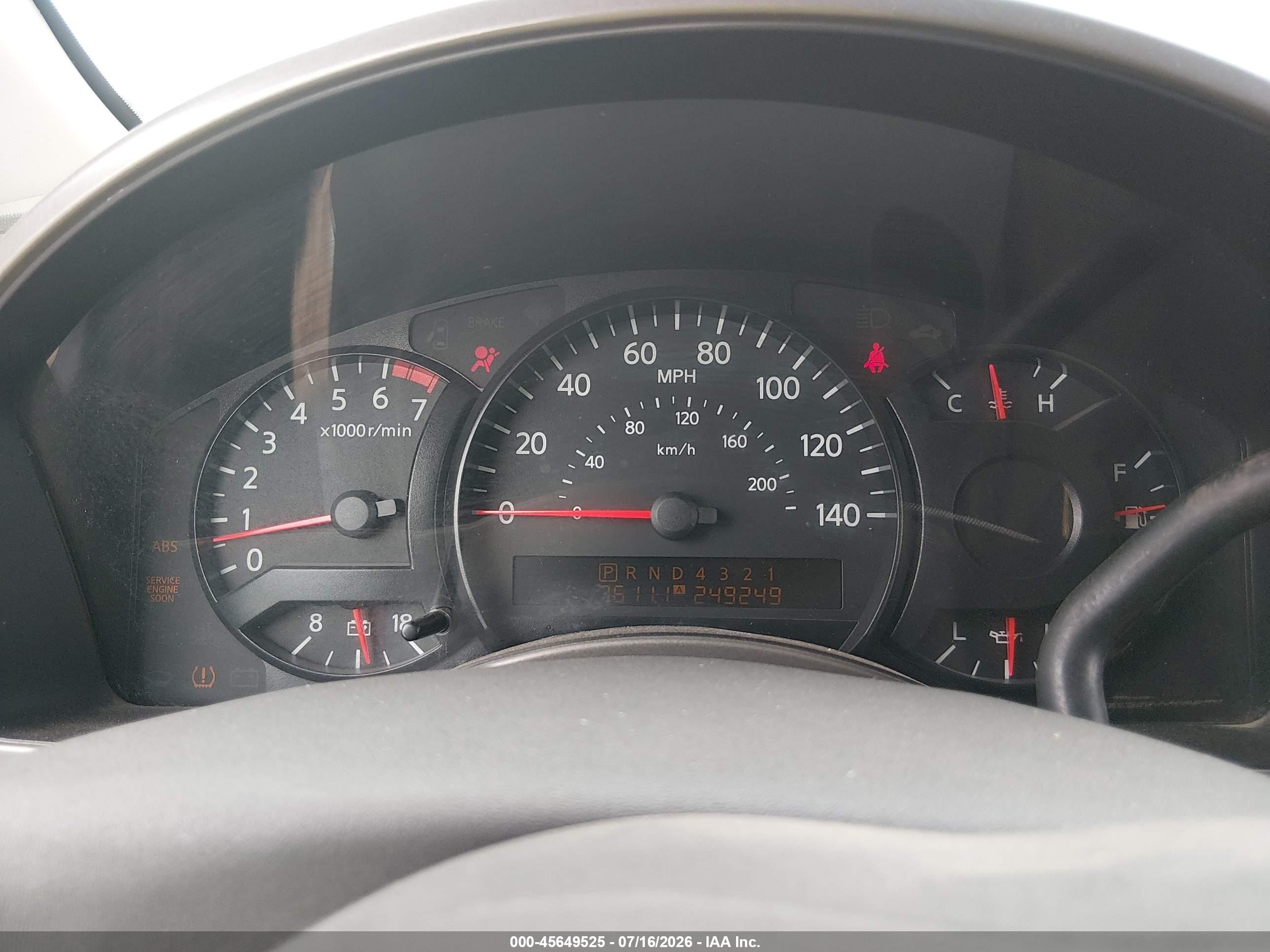 2005 Nissan Titan Xe Red vin: 1N6AA06A35N559616