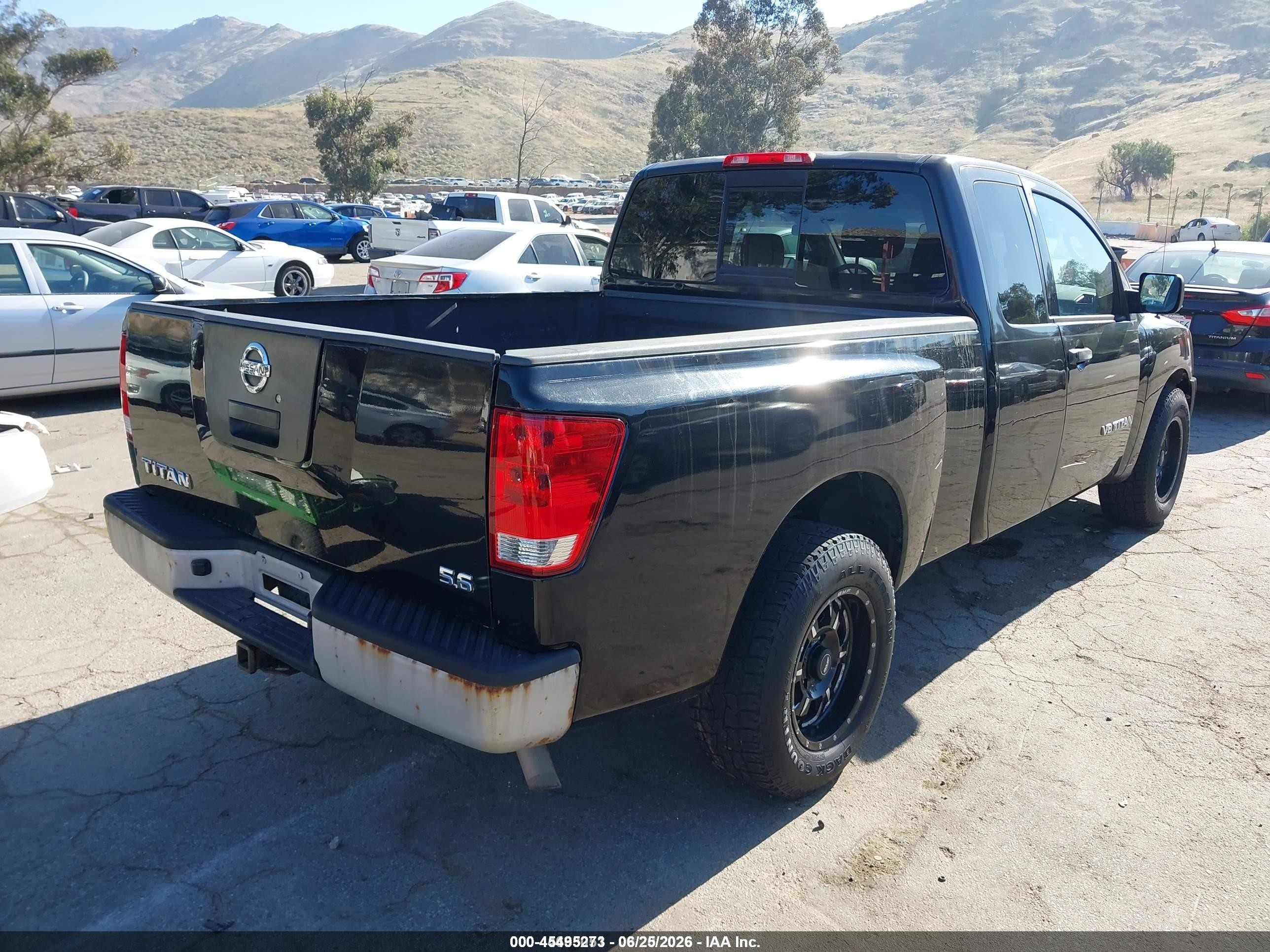 2007 Nissan Titan Xe Black vin: 1N6AA06A47N223296