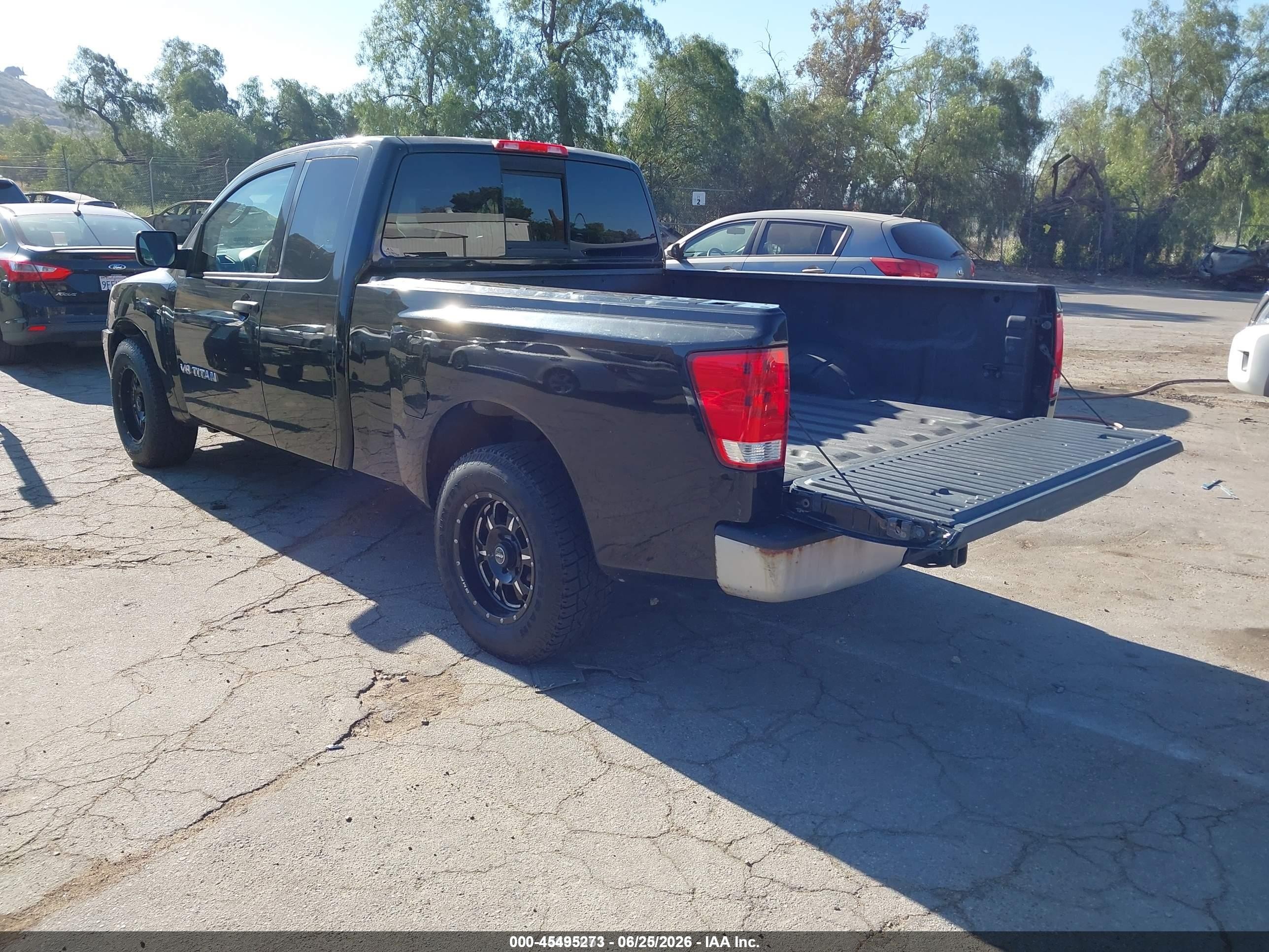 2007 Nissan Titan Xe Black vin: 1N6AA06A47N223296