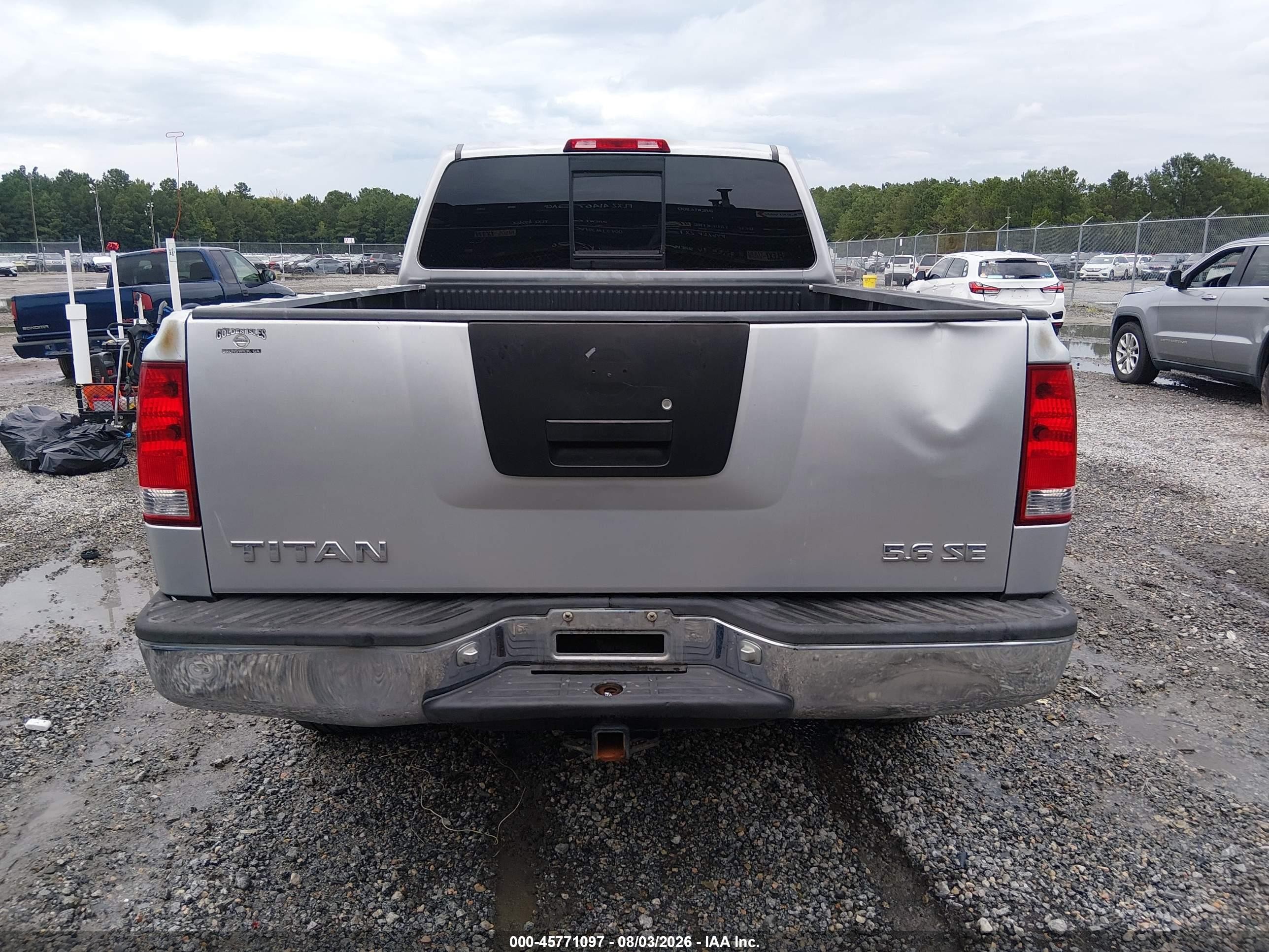 2004 Nissan Titan Se Серебряный vin: 1N6AA06A54N571121