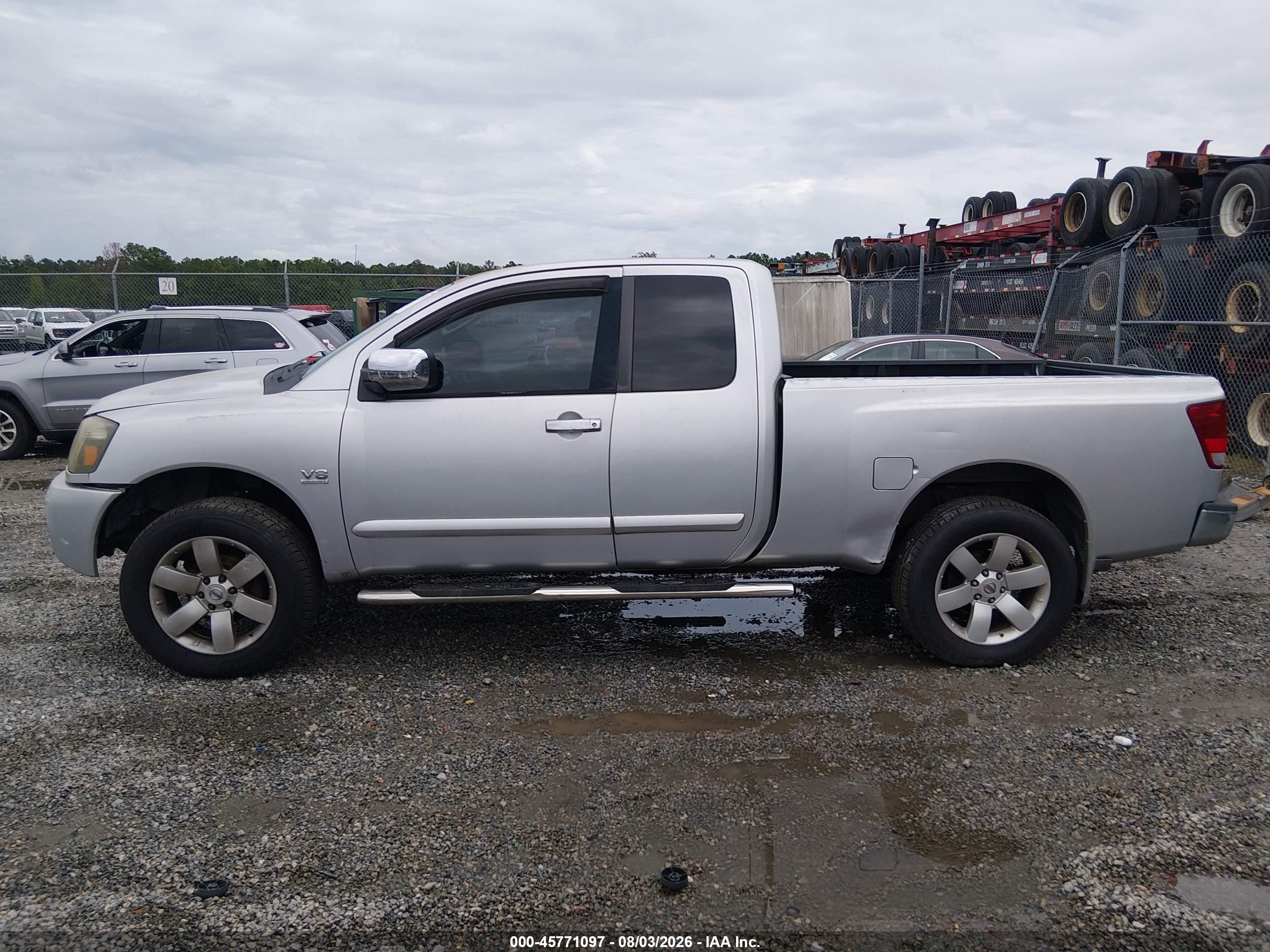 2004 Nissan Titan Se Серебряный vin: 1N6AA06A54N571121
